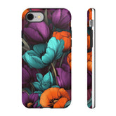 Floral Phone Case - Vibrant Flower Tough Case