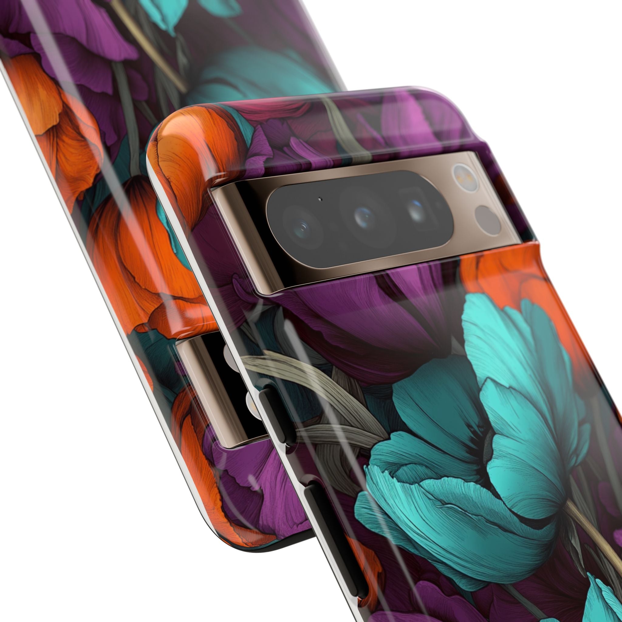 Floral Phone Case - Vibrant Flower Tough Case
