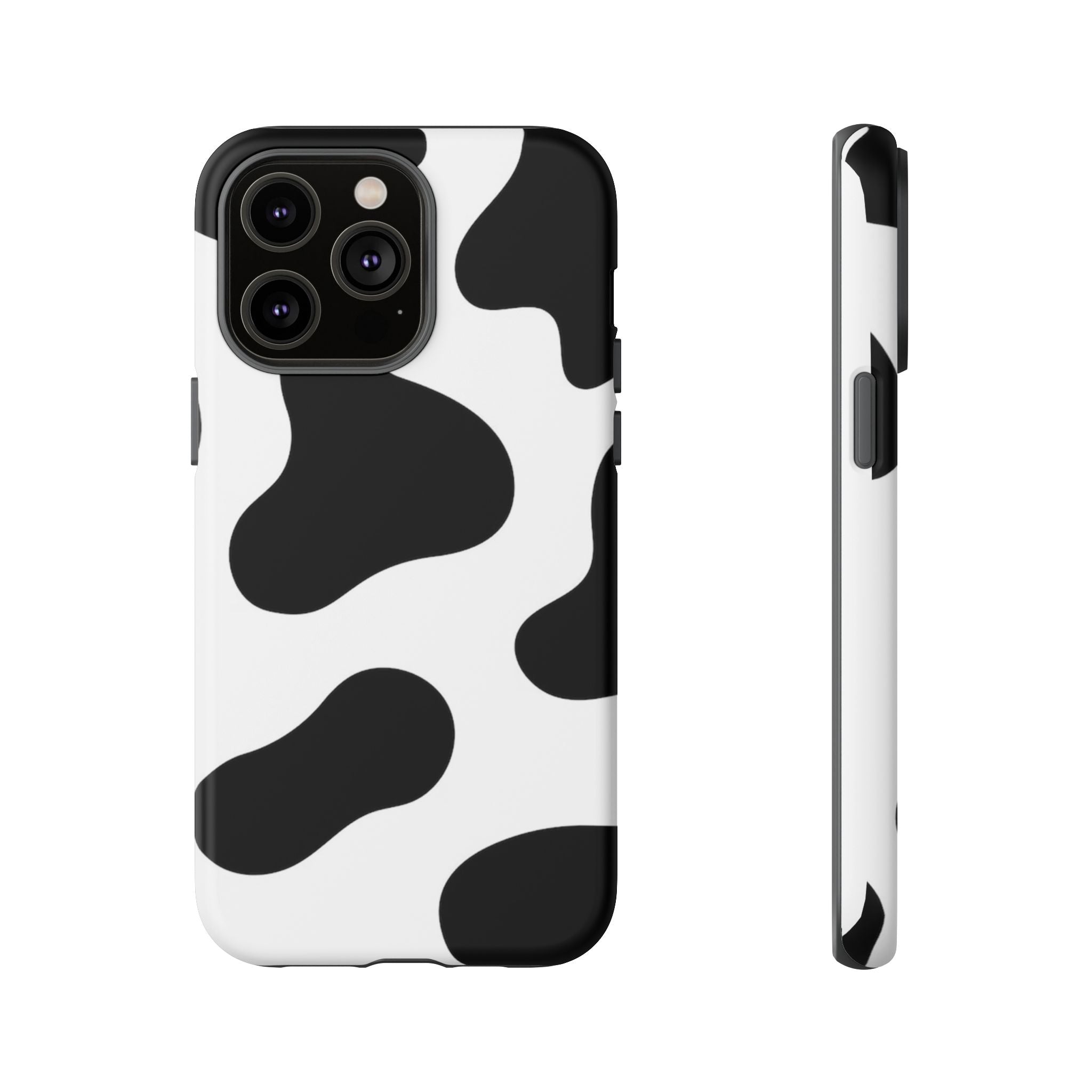Black and White Cow Print Phone Case, Cute Tough Cases, Animal Print Case, Stylish Smartphone Accessories, Cow Lover Gift
