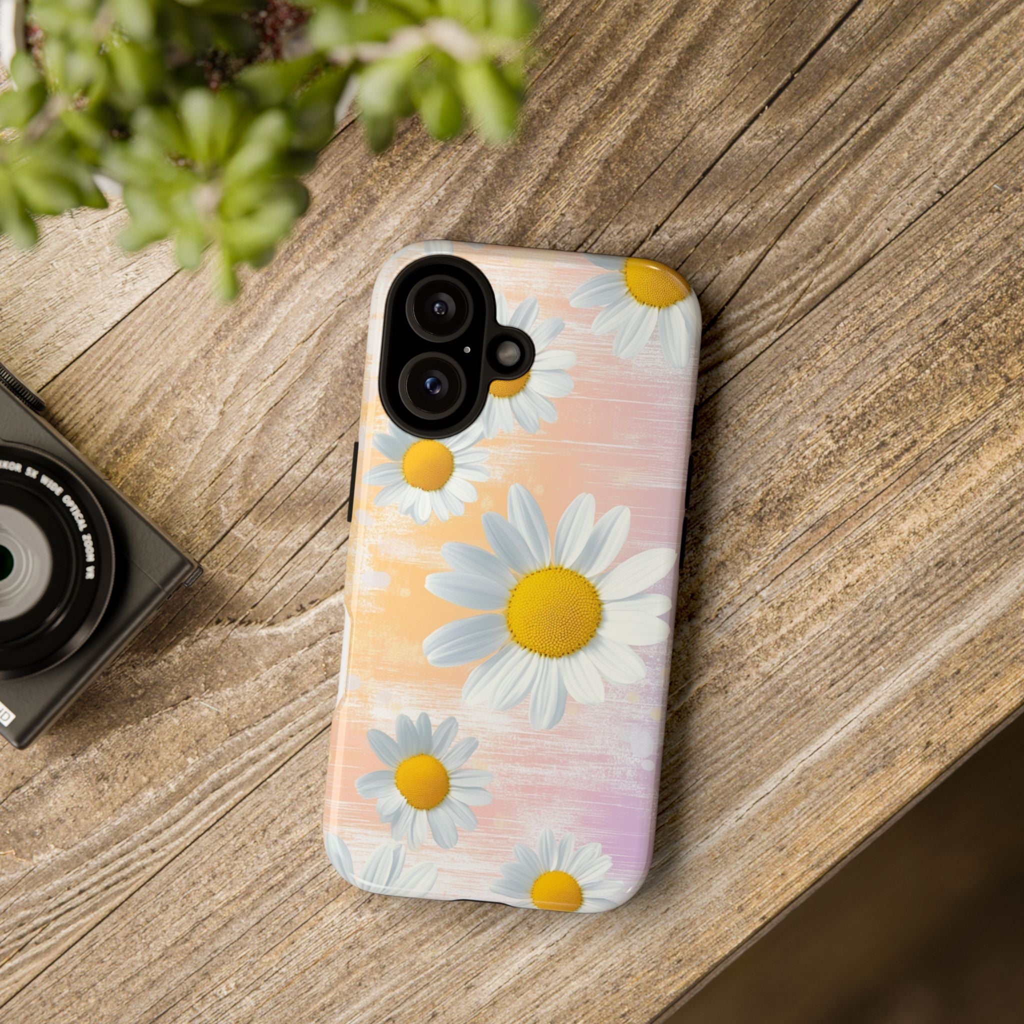Daisy Phone Case - Floral Tough Case for Nature Lovers