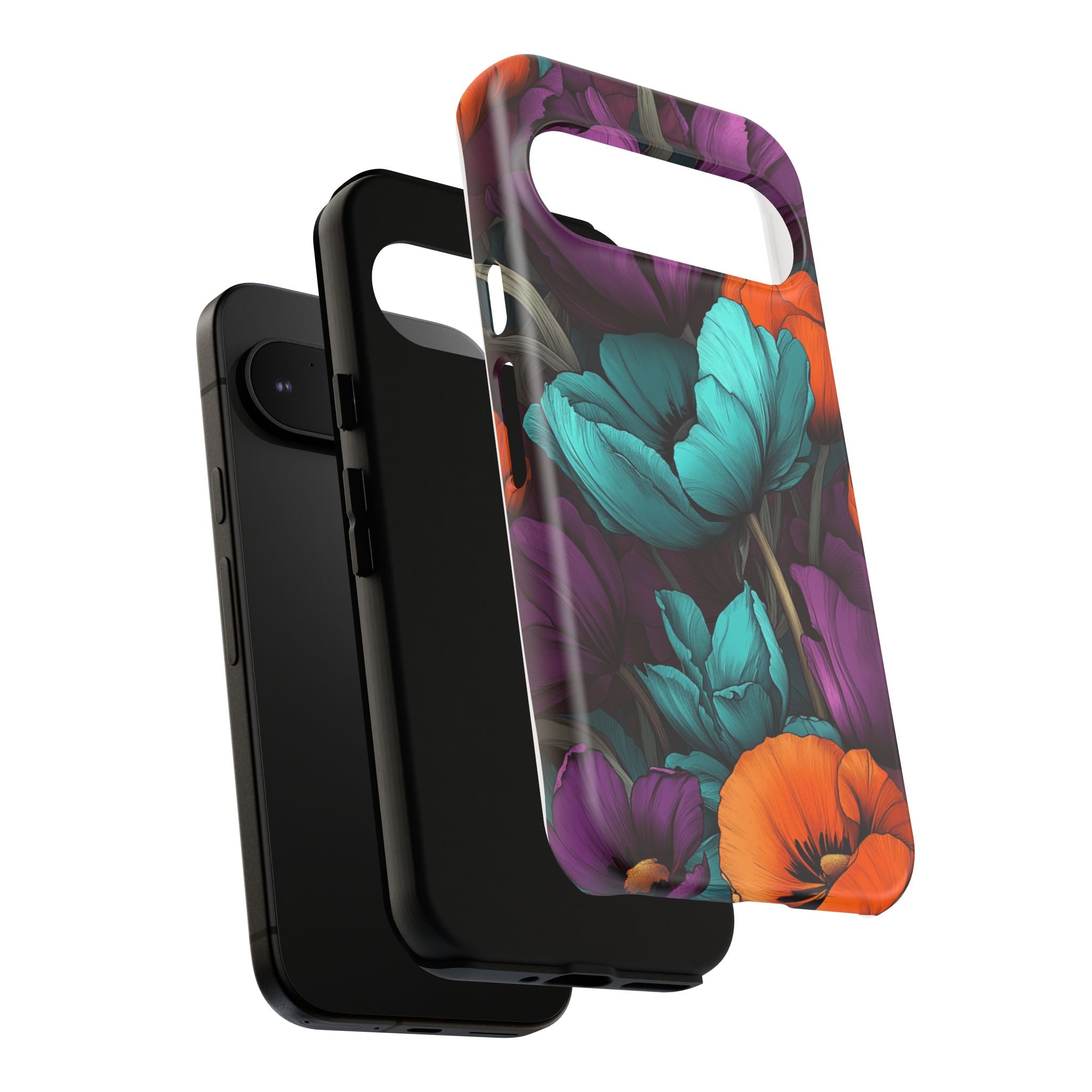 Floral Phone Case - Vibrant Flower Tough Case