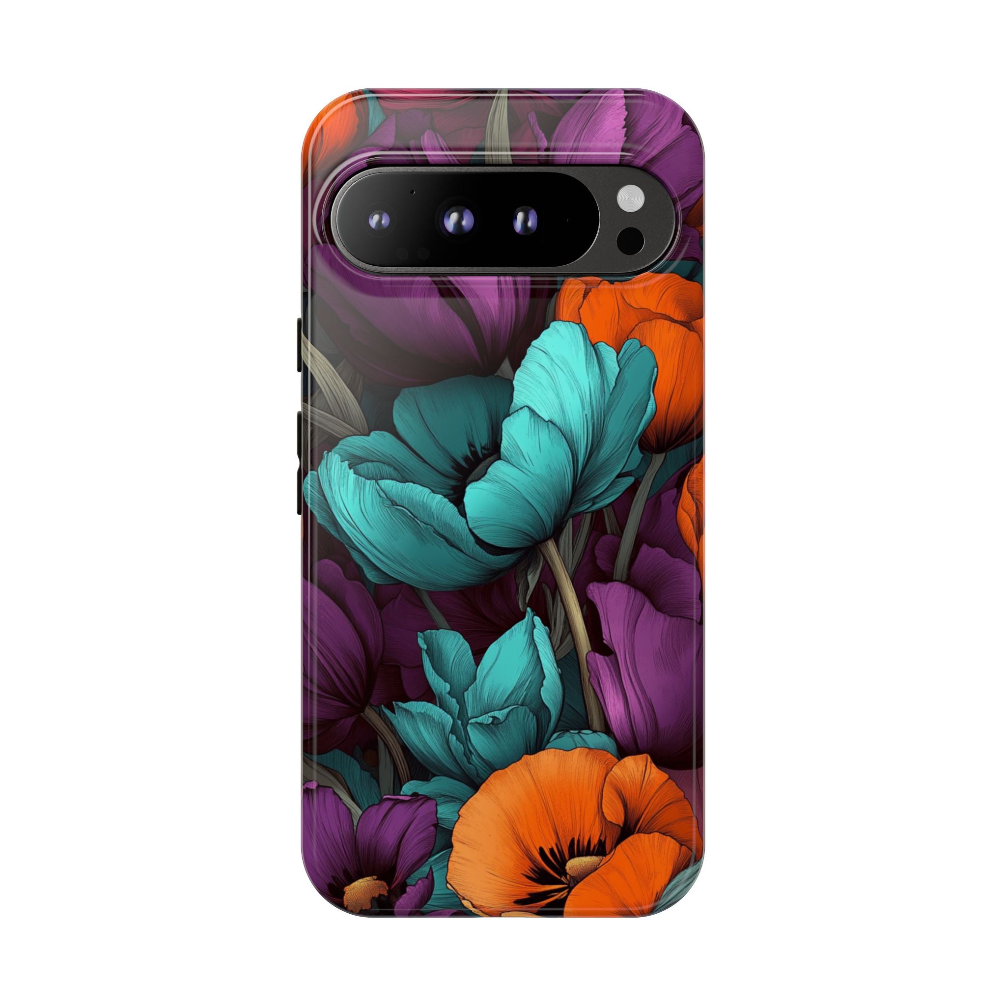 Floral Phone Case - Vibrant Flower Tough Case