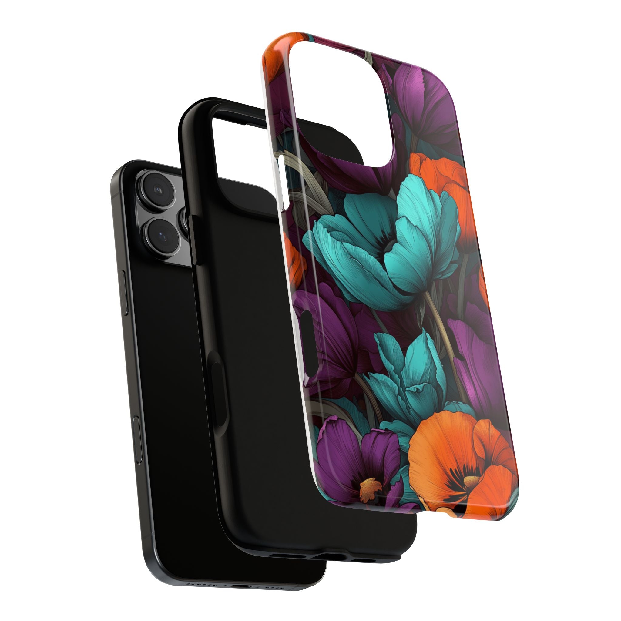 Floral Phone Case - Vibrant Flower Tough Case