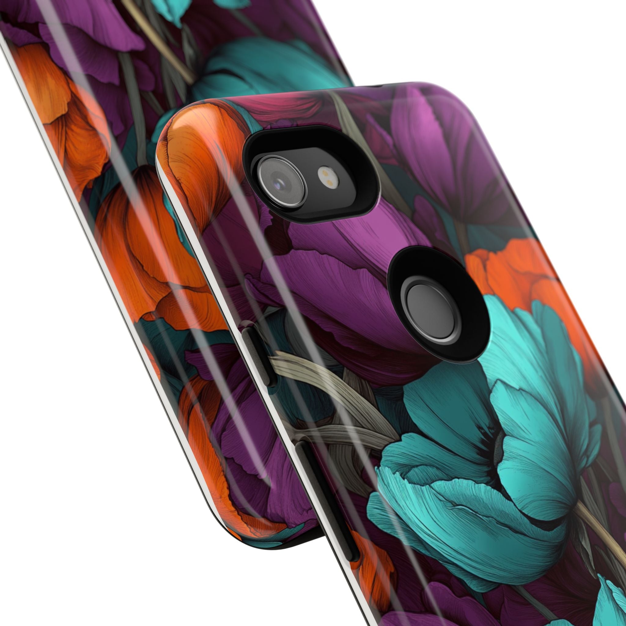 Floral Phone Case - Vibrant Flower Tough Case