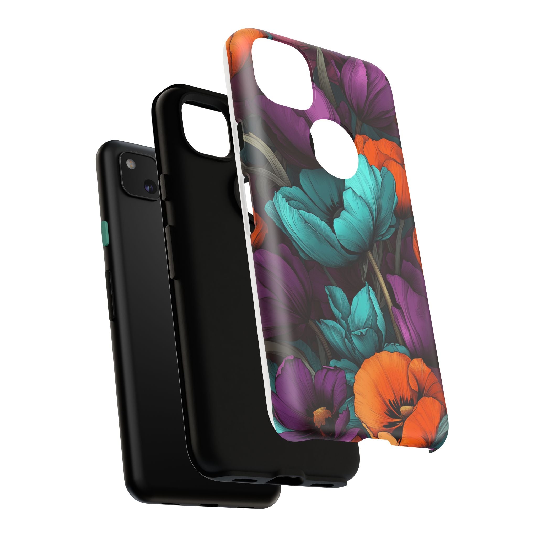 Floral Phone Case - Vibrant Flower Tough Case