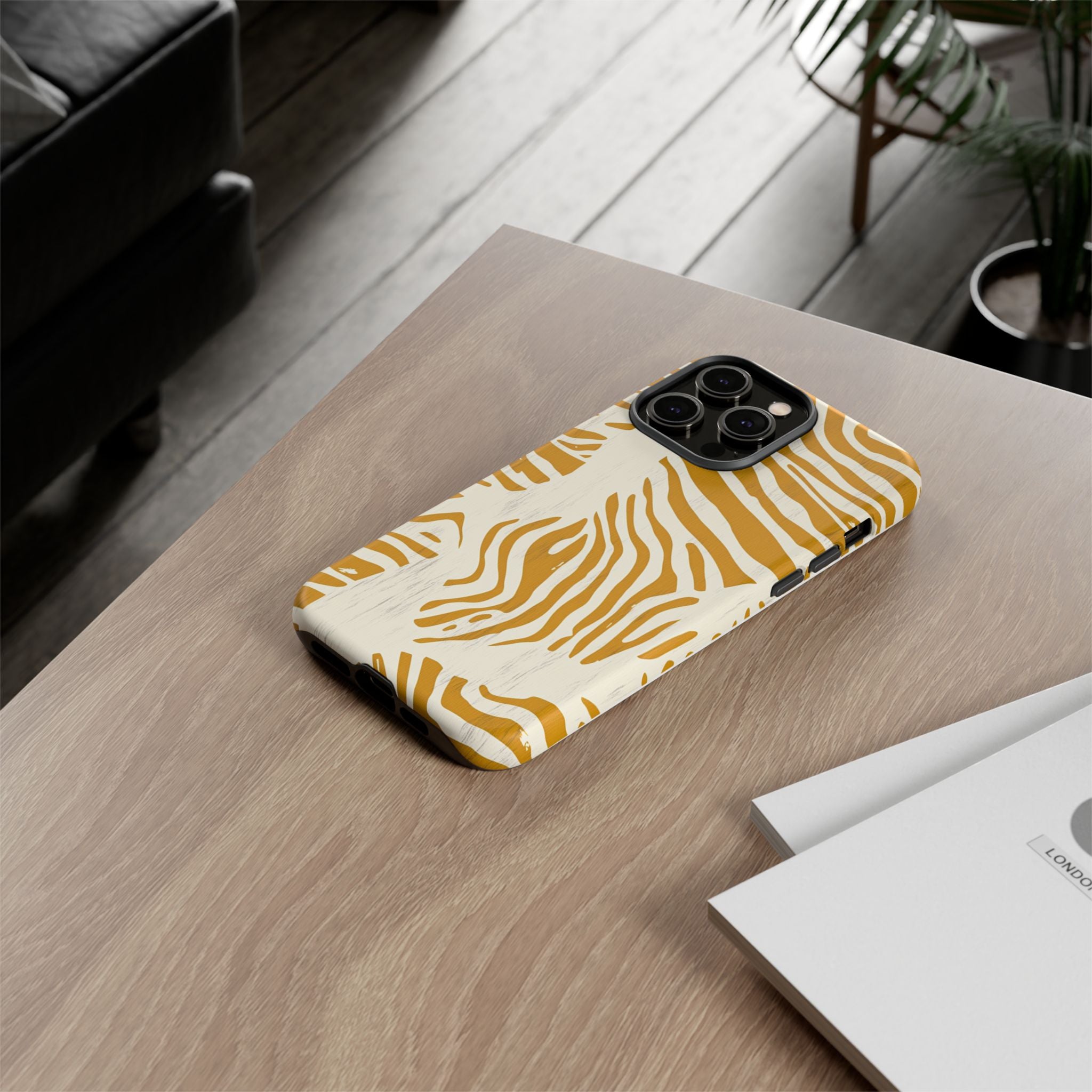 Stylish Phone Case with Zebra Print