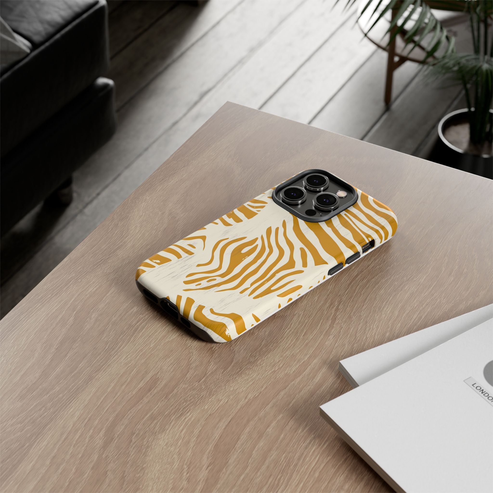 Stylish Phone Case with Zebra Print