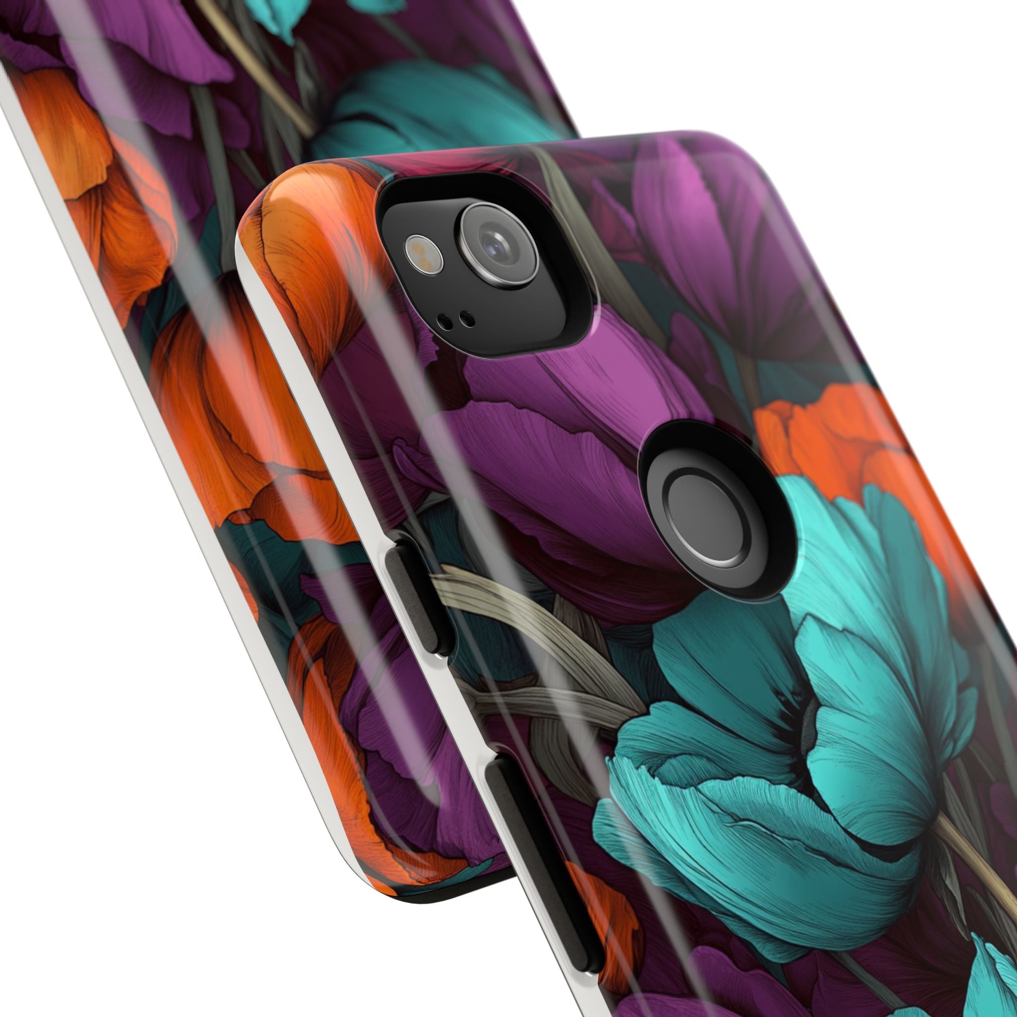 Floral Phone Case - Vibrant Flower Tough Case
