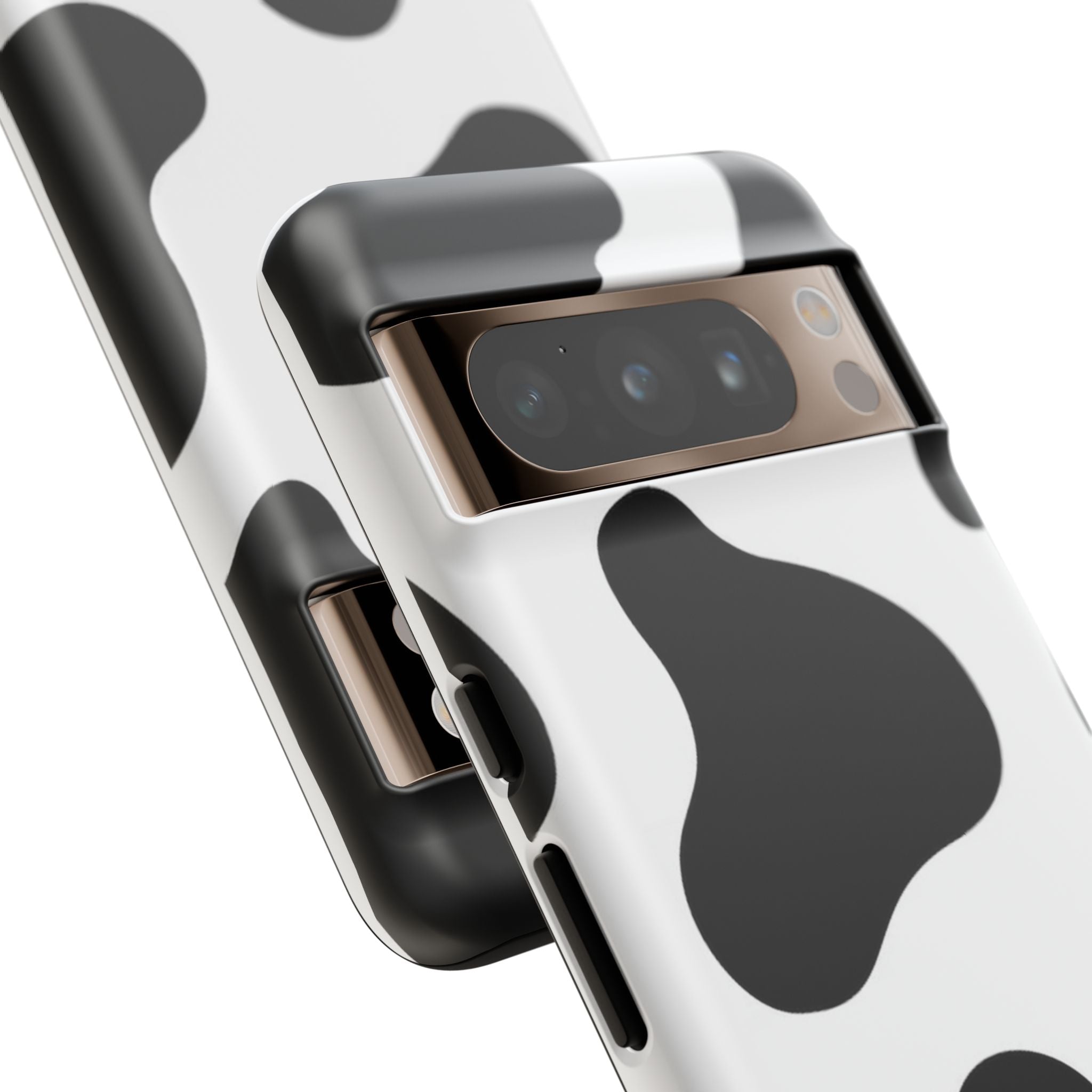 Black and White Cow Print Phone Case, Cute Tough Cases, Animal Print Case, Stylish Smartphone Accessories, Cow Lover Gift