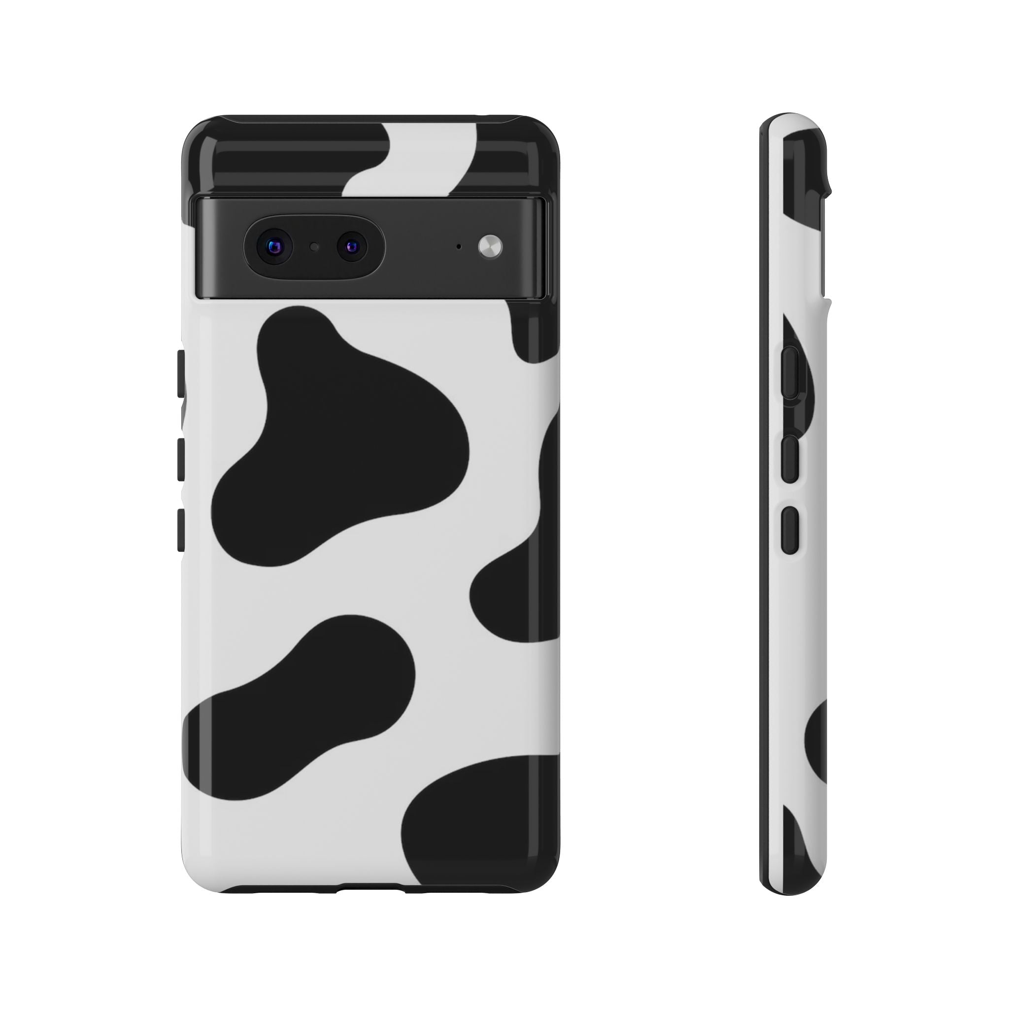 Black and White Cow Print Phone Case, Cute Tough Cases, Animal Print Case, Stylish Smartphone Accessories, Cow Lover Gift