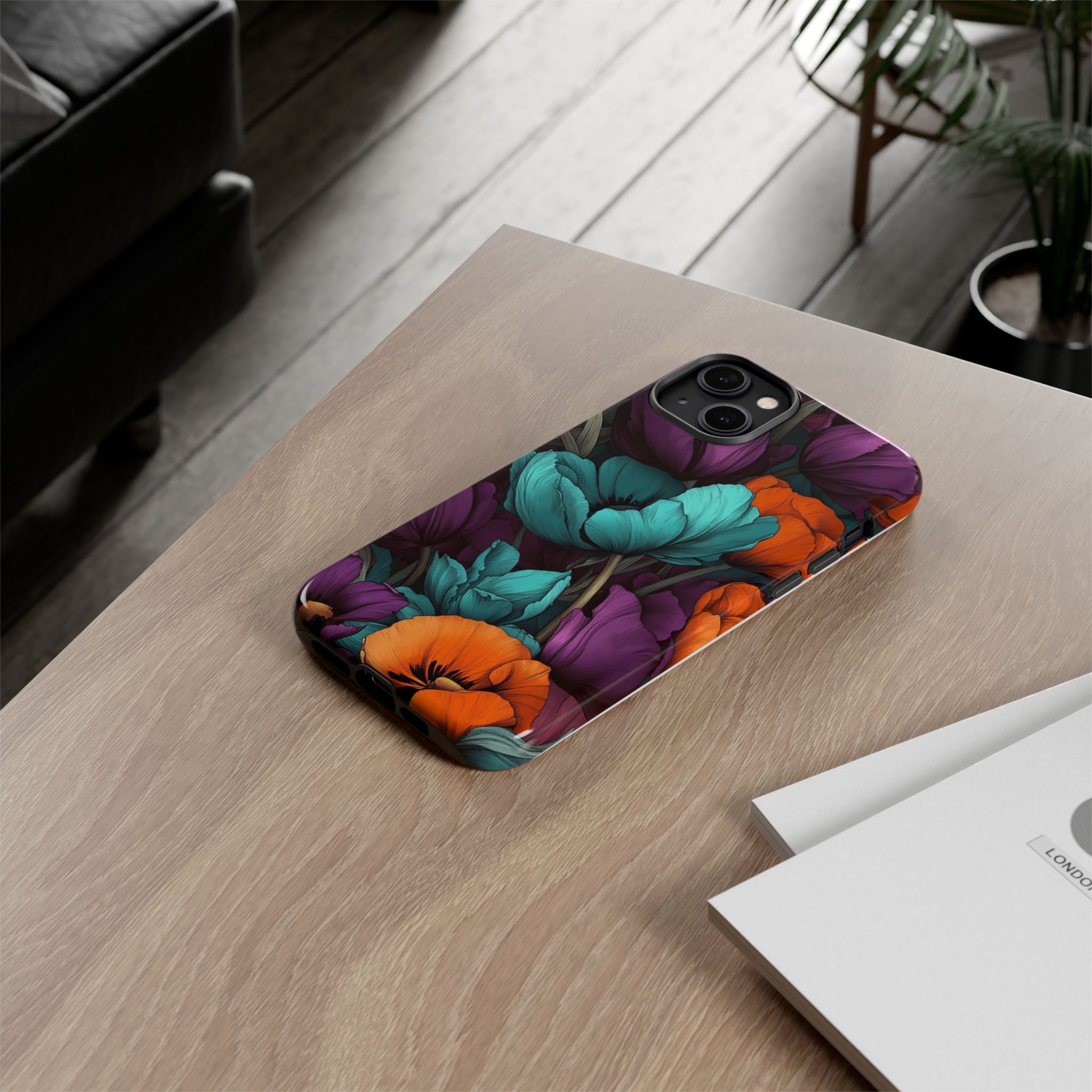 Floral Phone Case - Vibrant Flower Tough Case