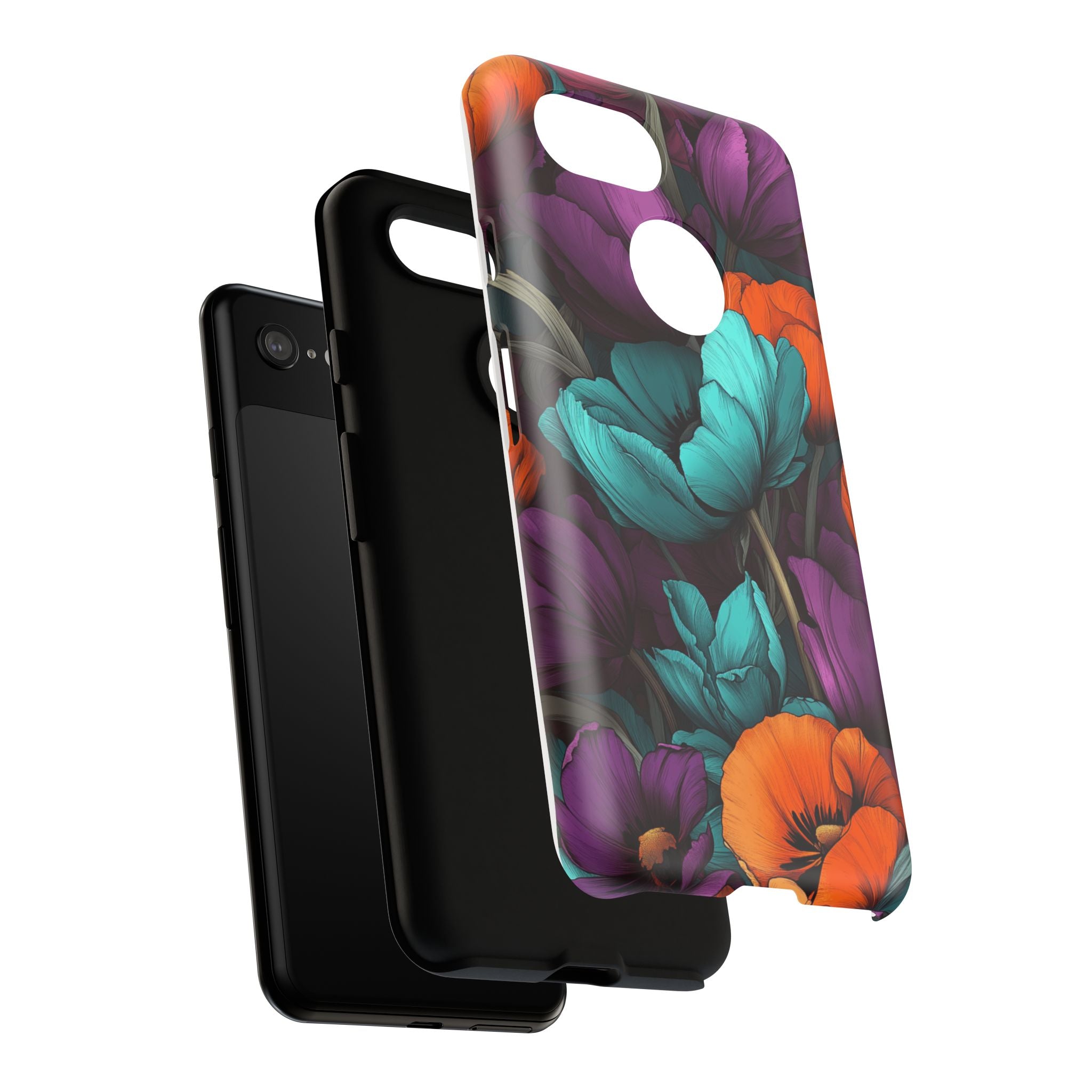 Floral Phone Case - Vibrant Flower Tough Case