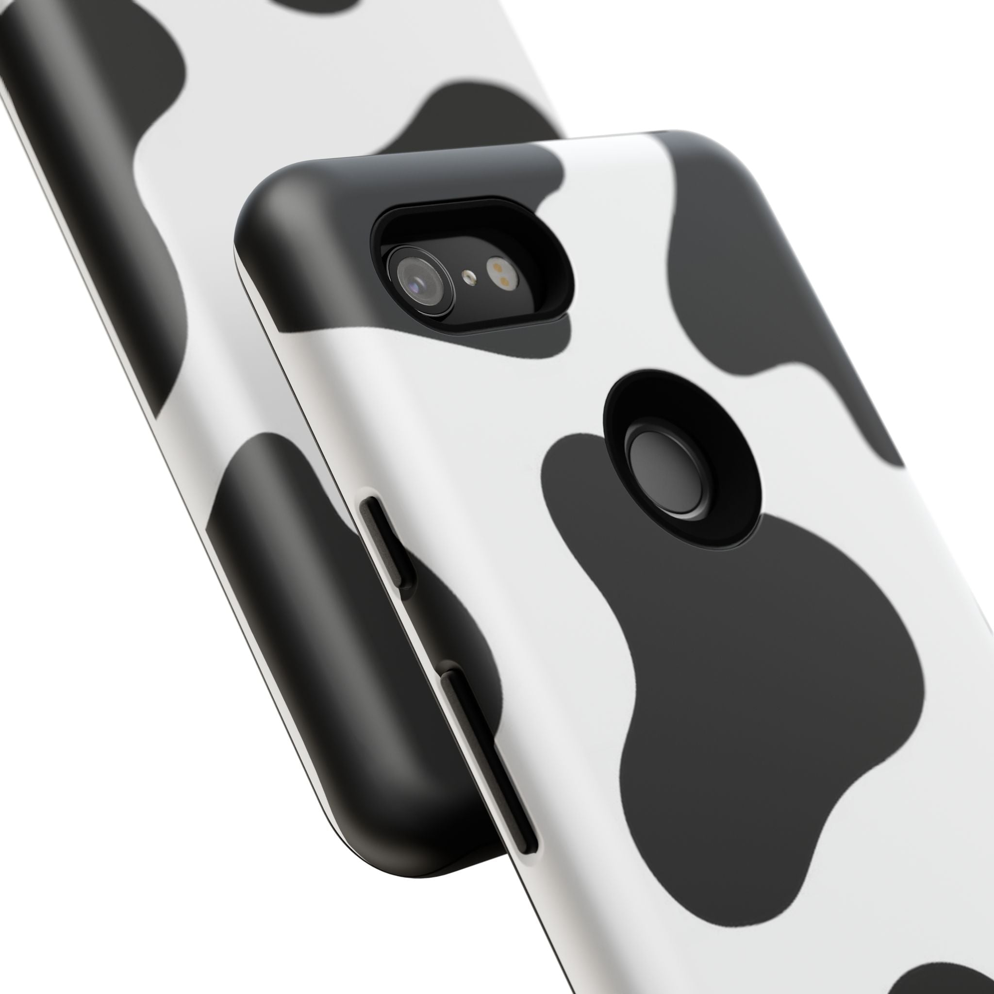 Black and White Cow Print Phone Case, Cute Tough Cases, Animal Print Case, Stylish Smartphone Accessories, Cow Lover Gift