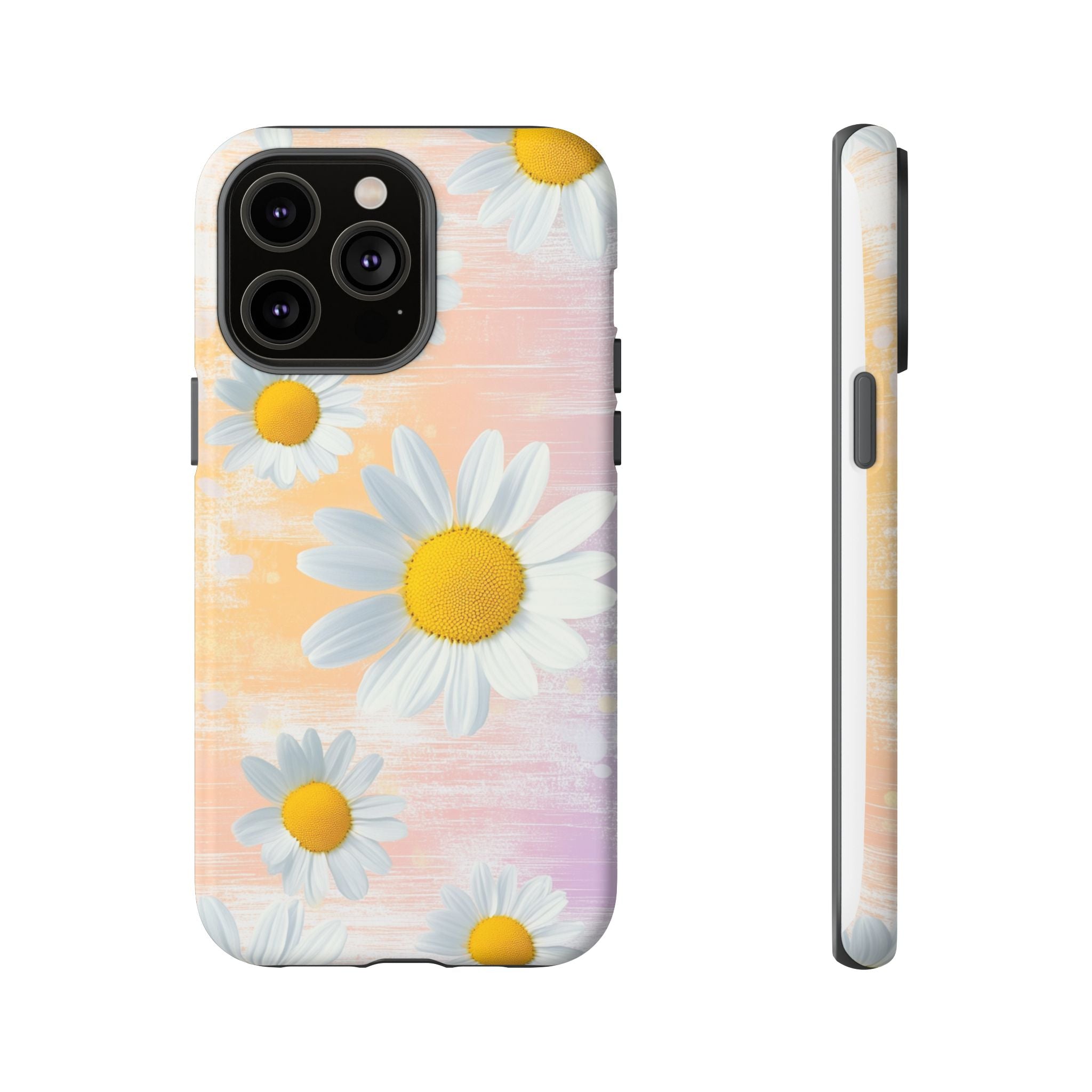 Daisy Phone Case - Floral Tough Case for Nature Lovers