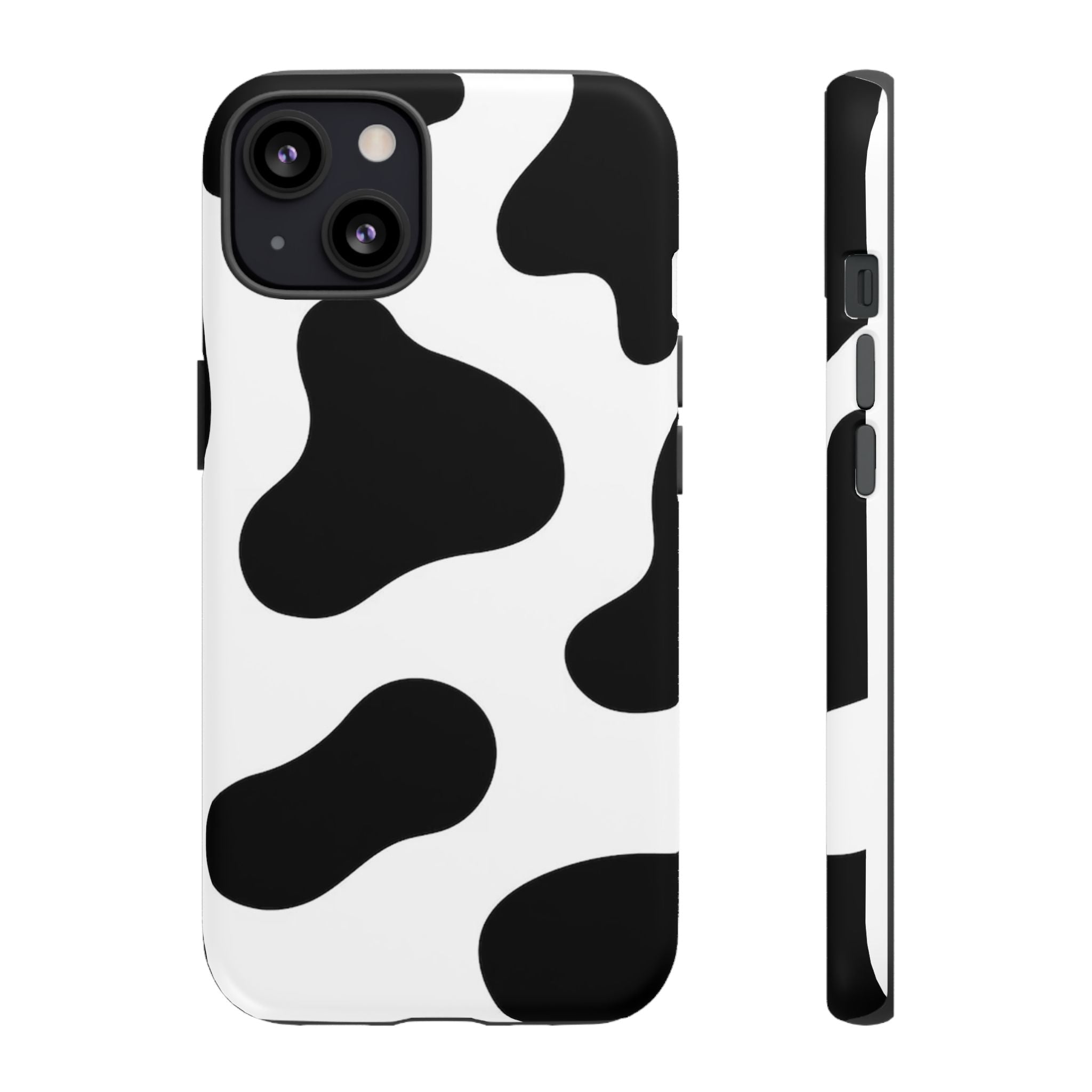 Black and White Cow Print Phone Case, Cute Tough Cases, Animal Print Case, Stylish Smartphone Accessories, Cow Lover Gift