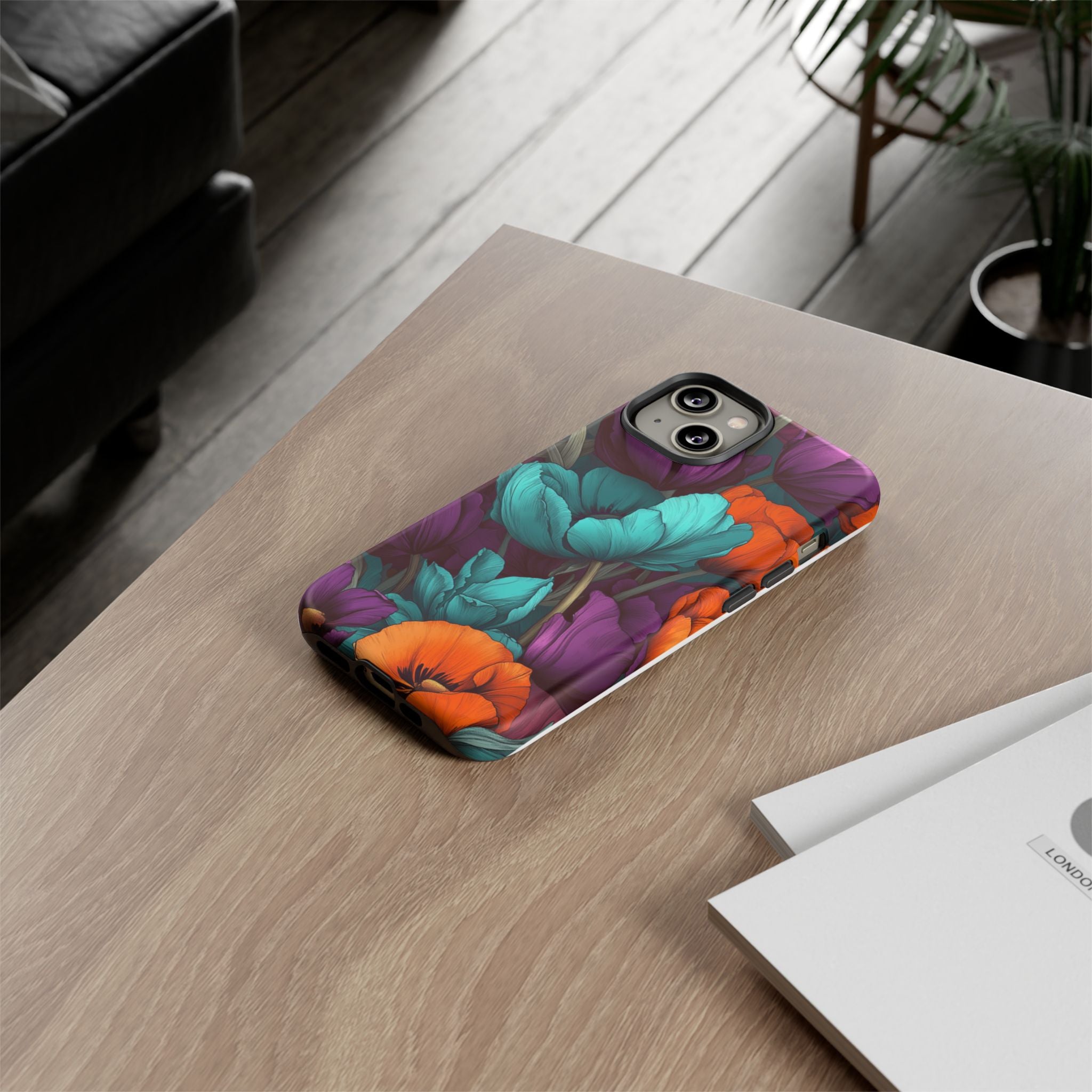 Floral Phone Case - Vibrant Flower Tough Case