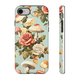 Floral Phone Case - Tough Cases with Mushroom and Rose