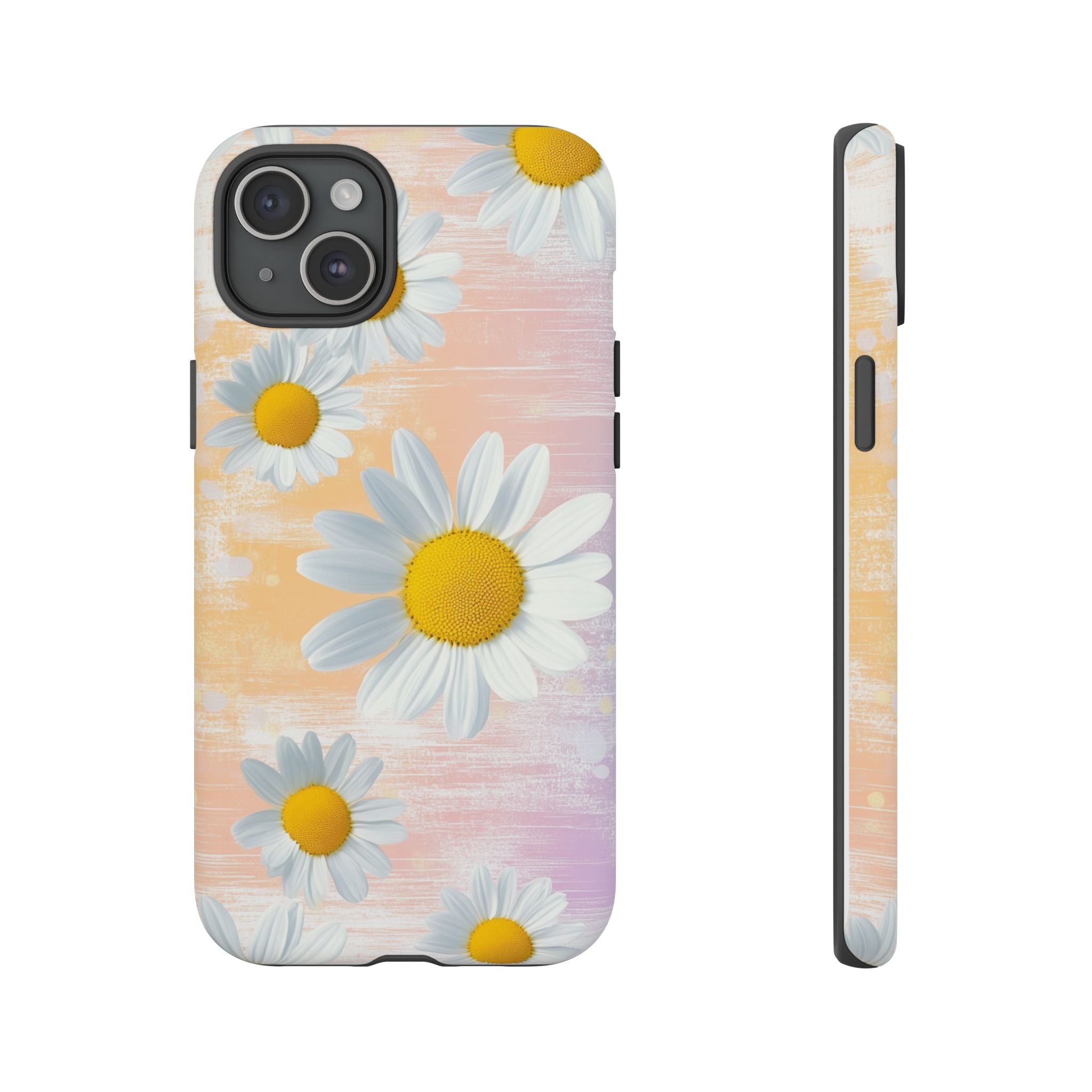 Daisy Phone Case - Floral Tough Case for Nature Lovers