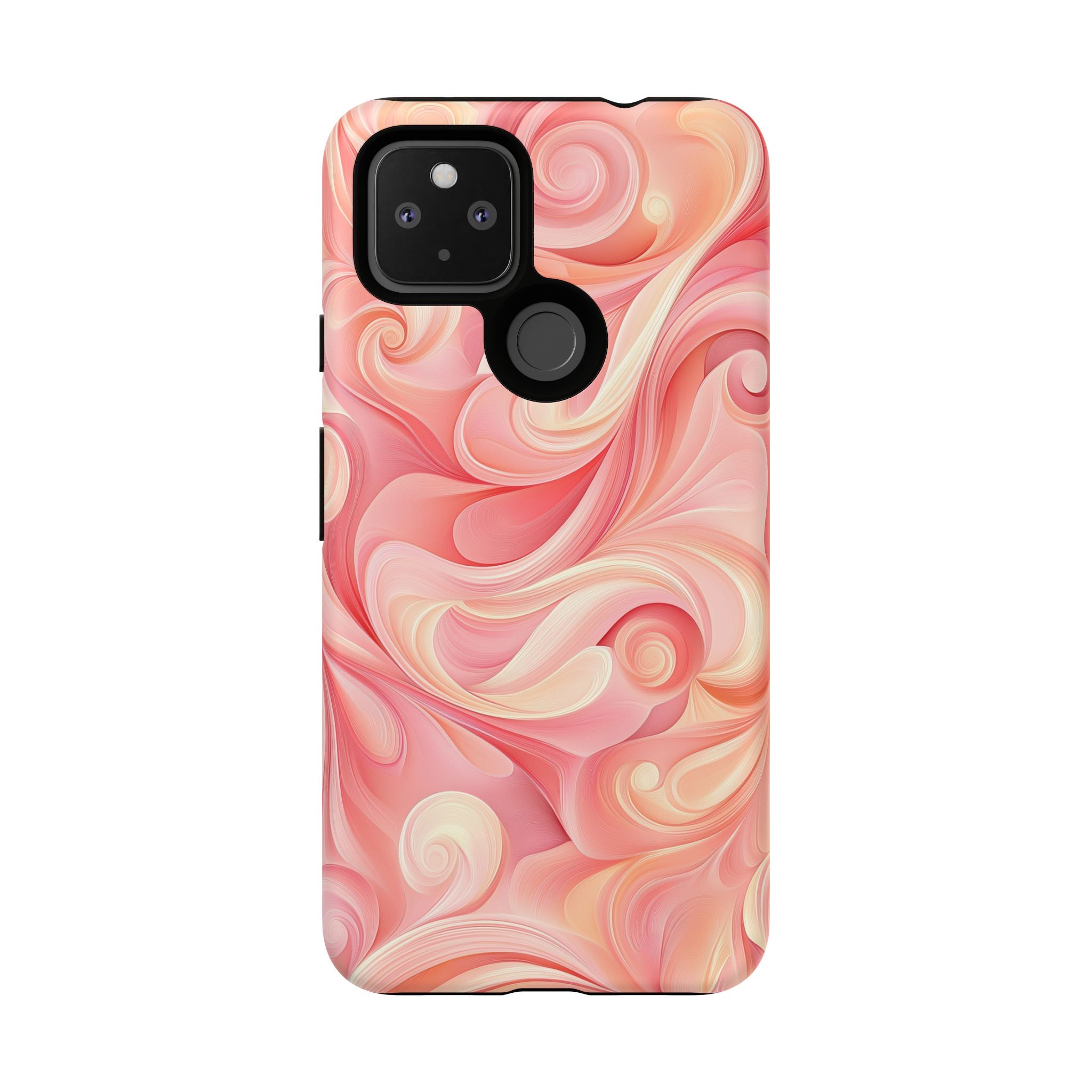 Stylish Phone Case - Tough Cases with Abstract Pink Swirls