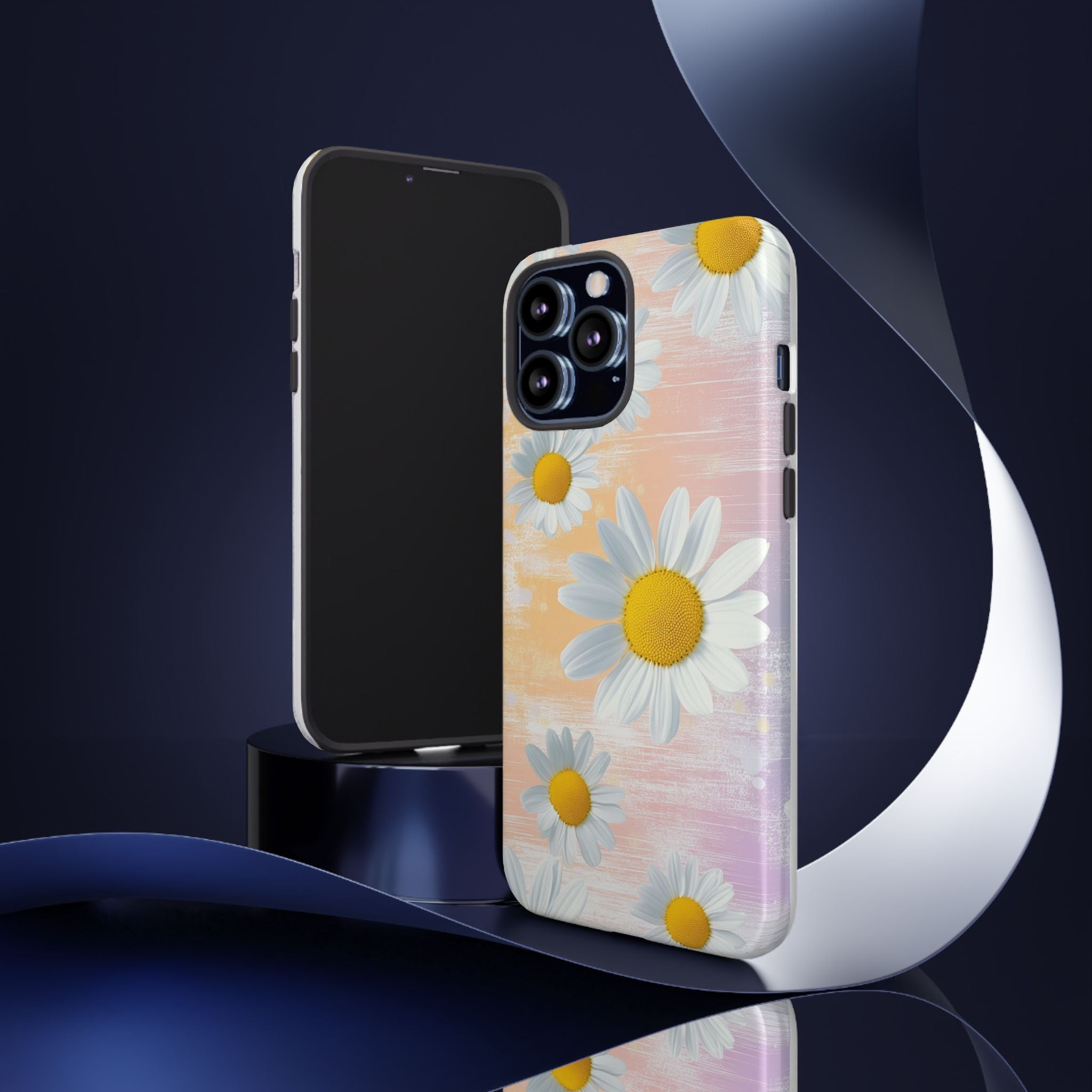 Daisy Phone Case - Floral Tough Case for Nature Lovers