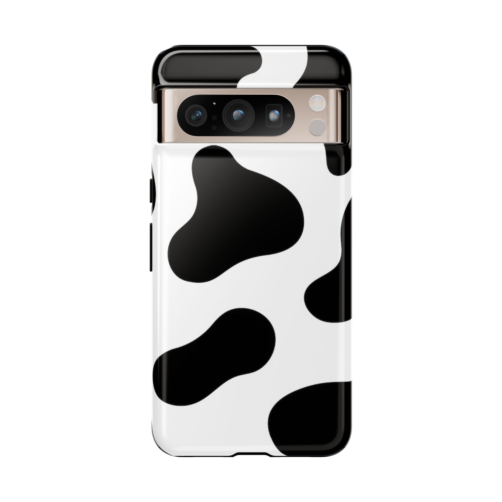 Black and White Cow Print Phone Case, Cute Tough Cases, Animal Print Case, Stylish Smartphone Accessories, Cow Lover Gift