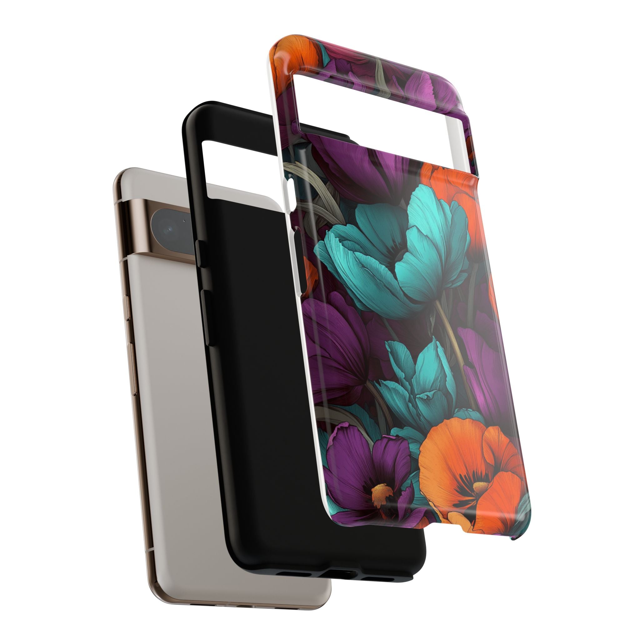 Floral Phone Case - Vibrant Flower Tough Case