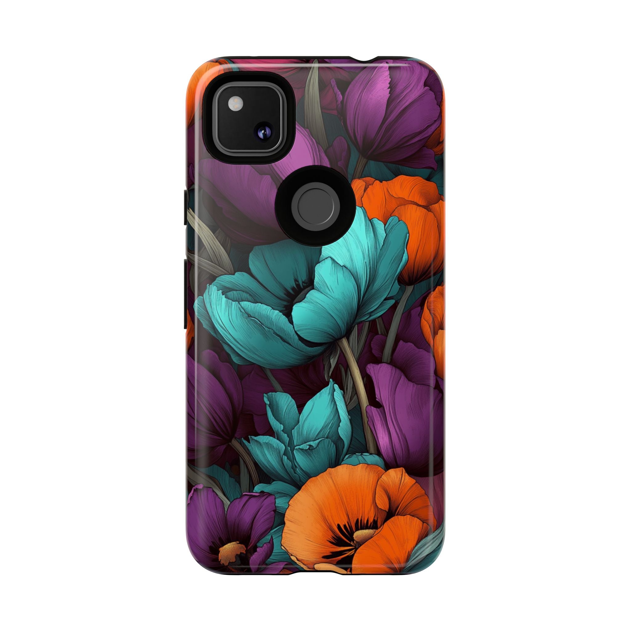 Floral Phone Case - Vibrant Flower Tough Case