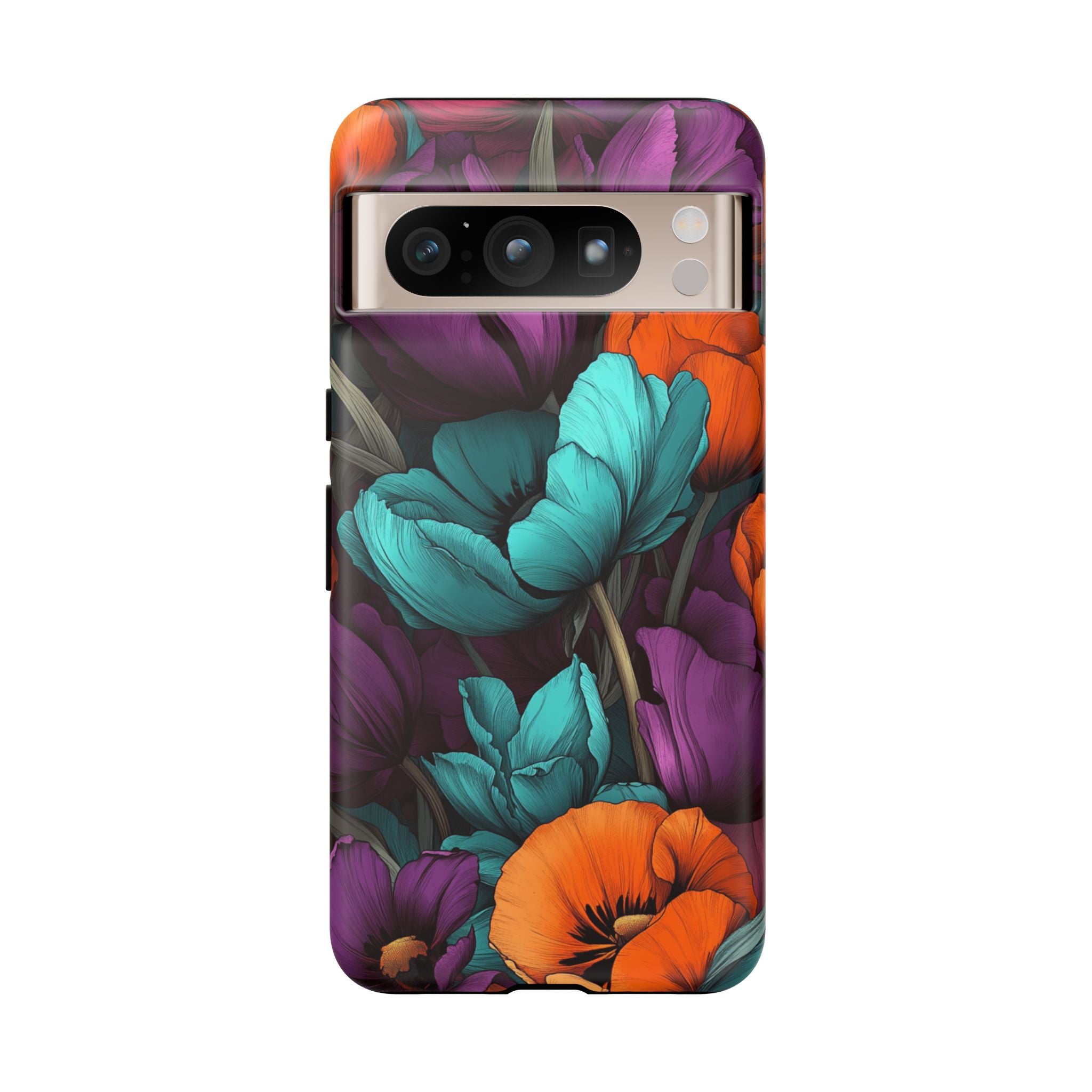 Floral Phone Case - Vibrant Flower Tough Case