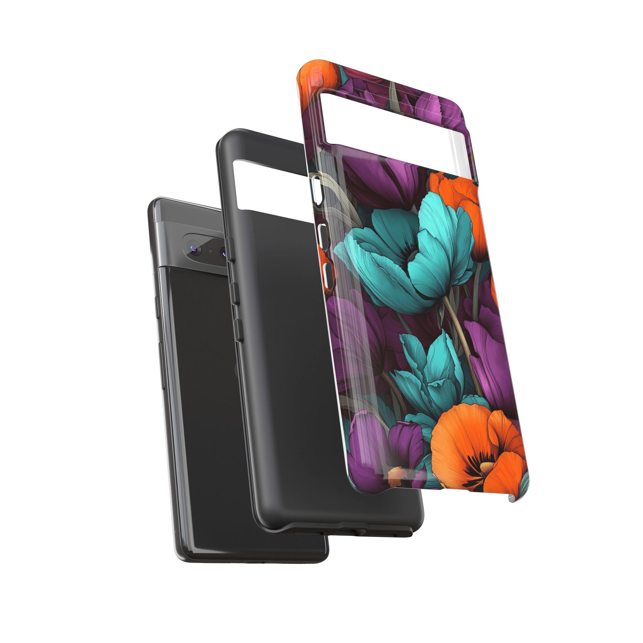 Floral Phone Case - Vibrant Flower Tough Case