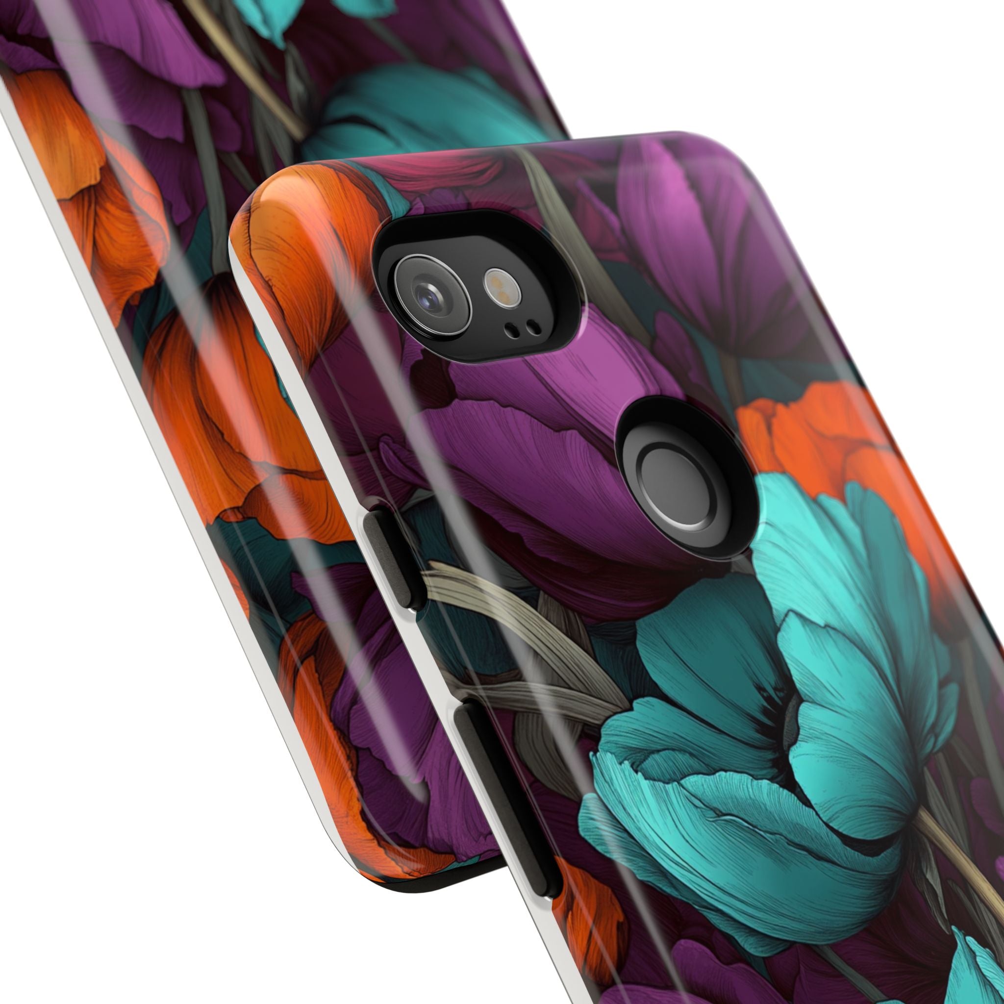 Floral Phone Case - Vibrant Flower Tough Case