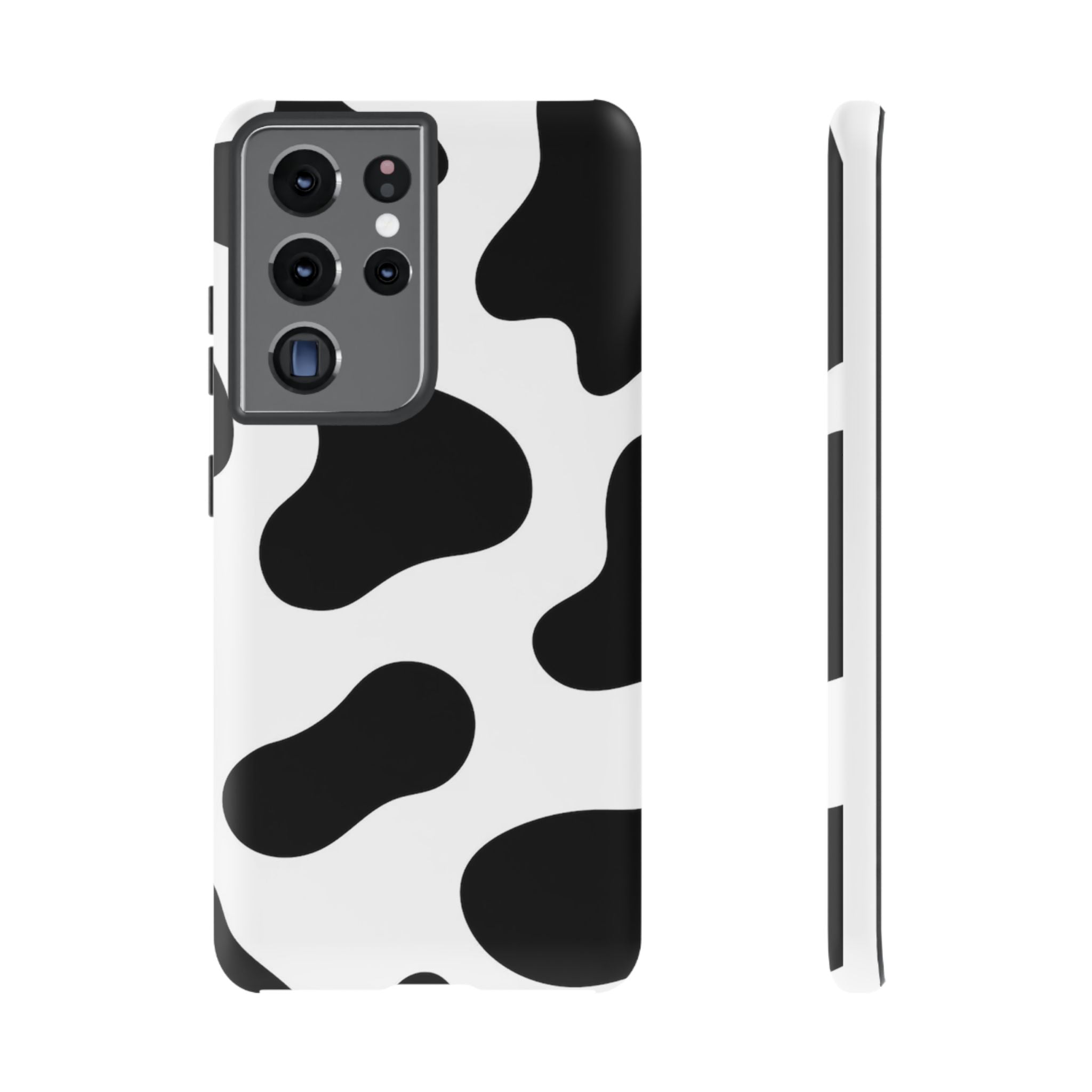 Black and White Cow Print Phone Case, Cute Tough Cases, Animal Print Case, Stylish Smartphone Accessories, Cow Lover Gift