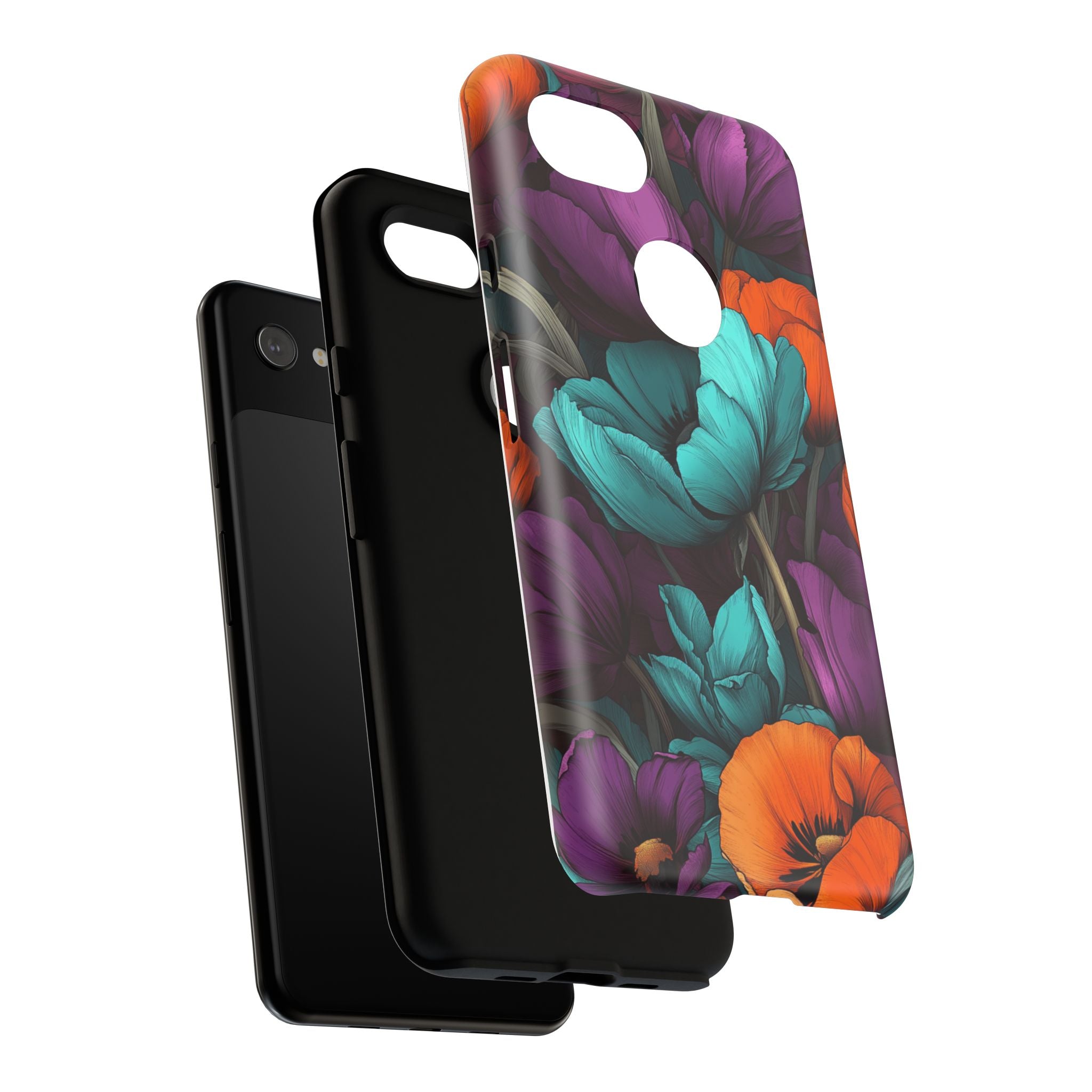 Floral Phone Case - Vibrant Flower Tough Case