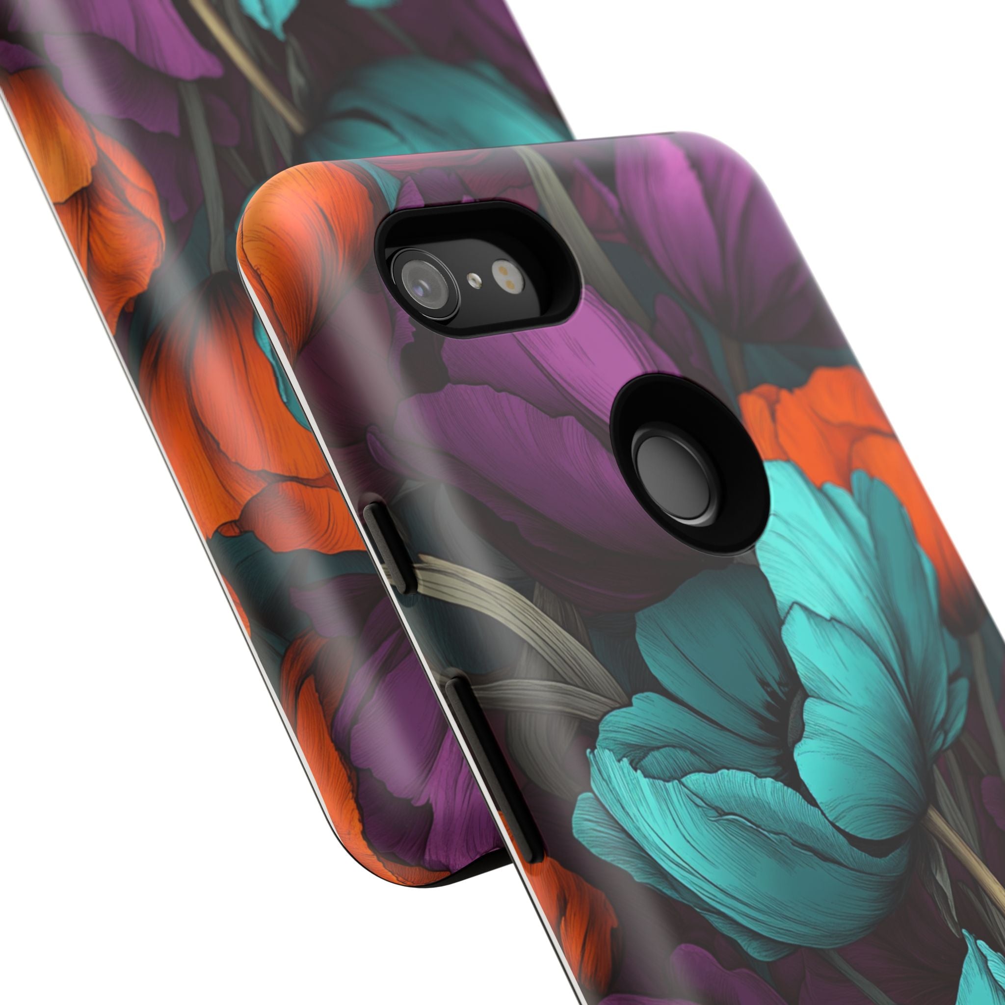Floral Phone Case - Vibrant Flower Tough Case
