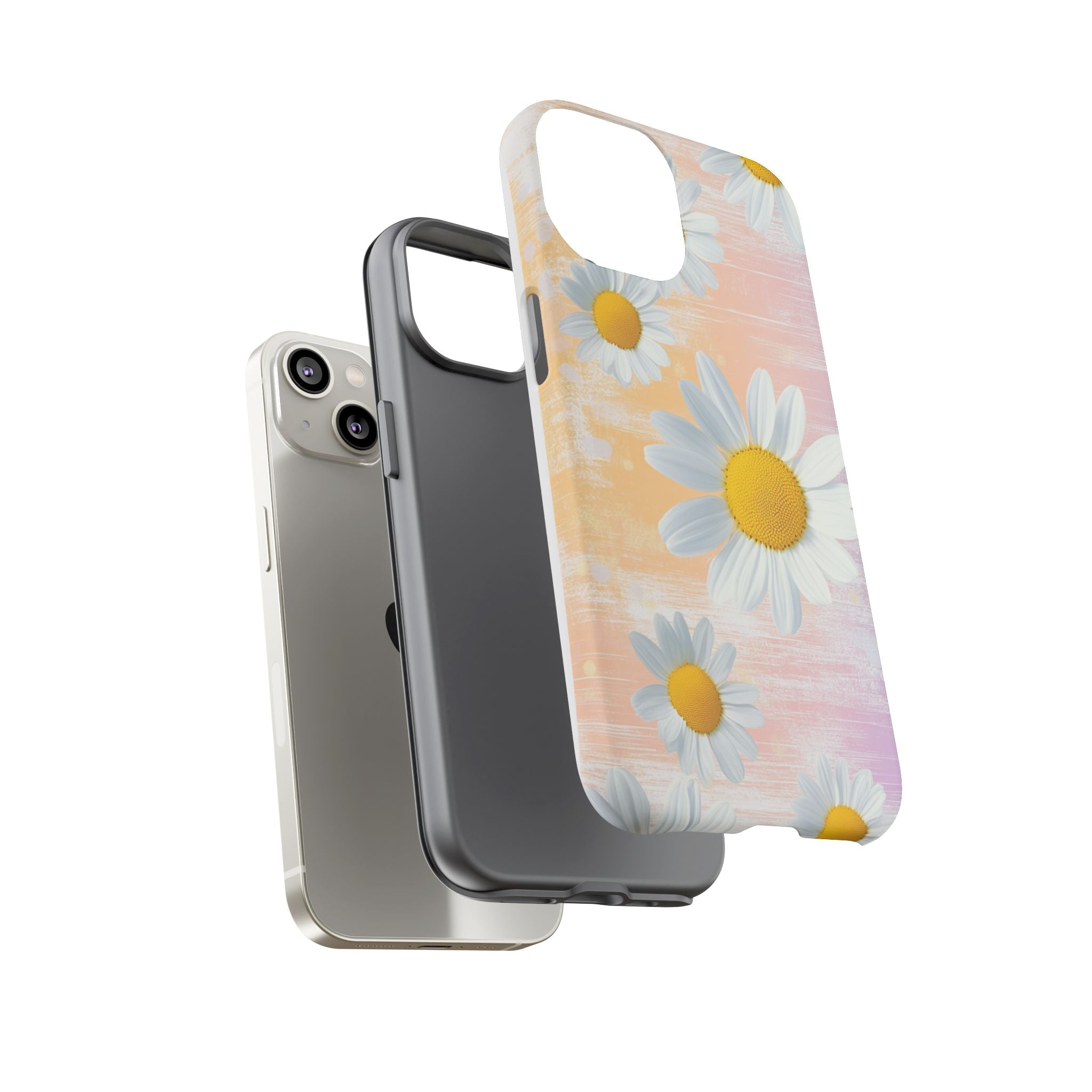 Daisy Phone Case - Floral Tough Case for Nature Lovers