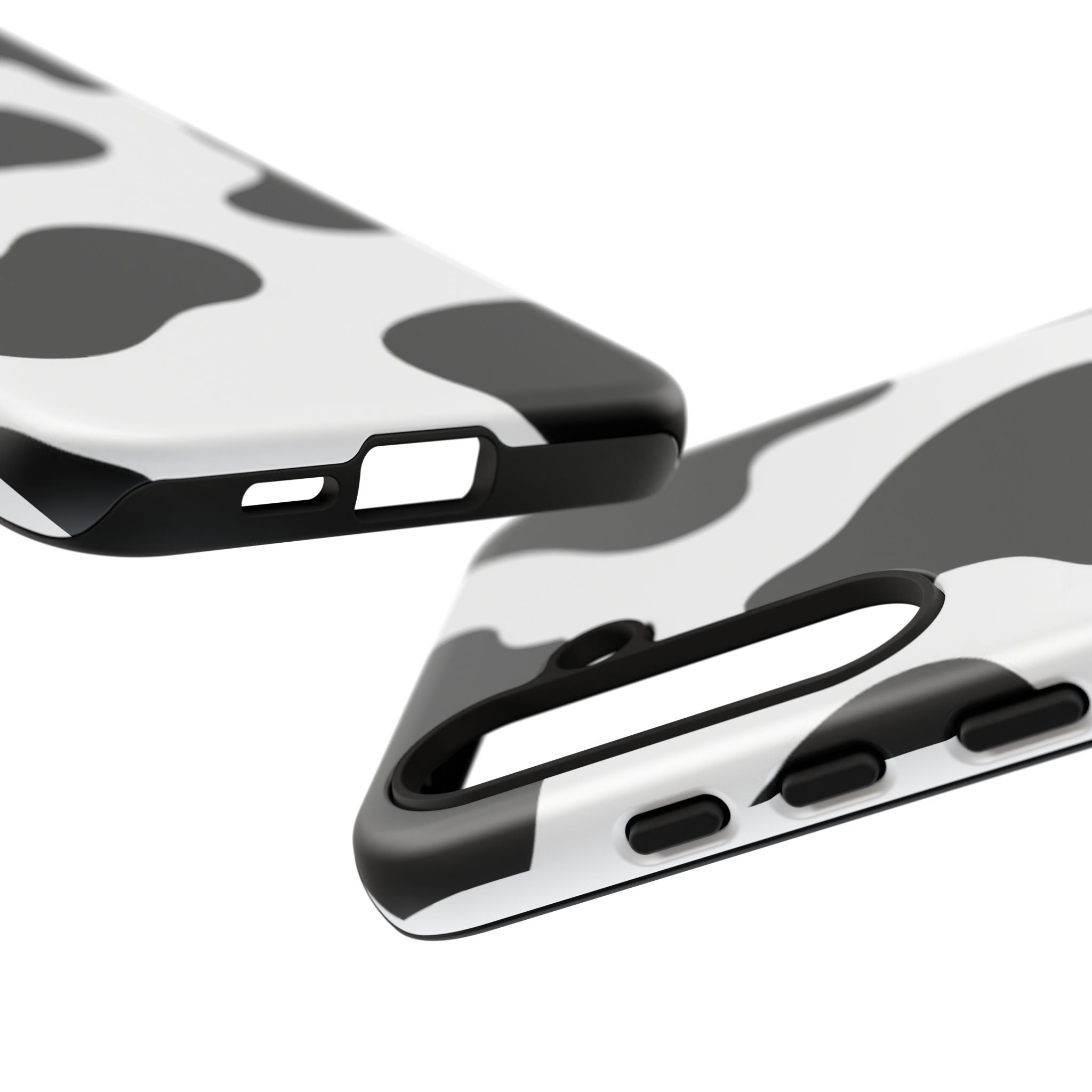 Black and White Cow Print Phone Case, Cute Tough Cases, Animal Print Case, Stylish Smartphone Accessories, Cow Lover Gift