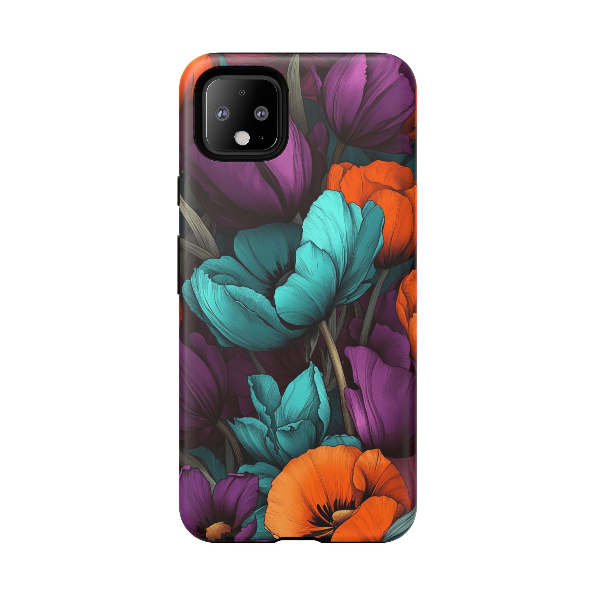 Floral Phone Case - Vibrant Flower Tough Case