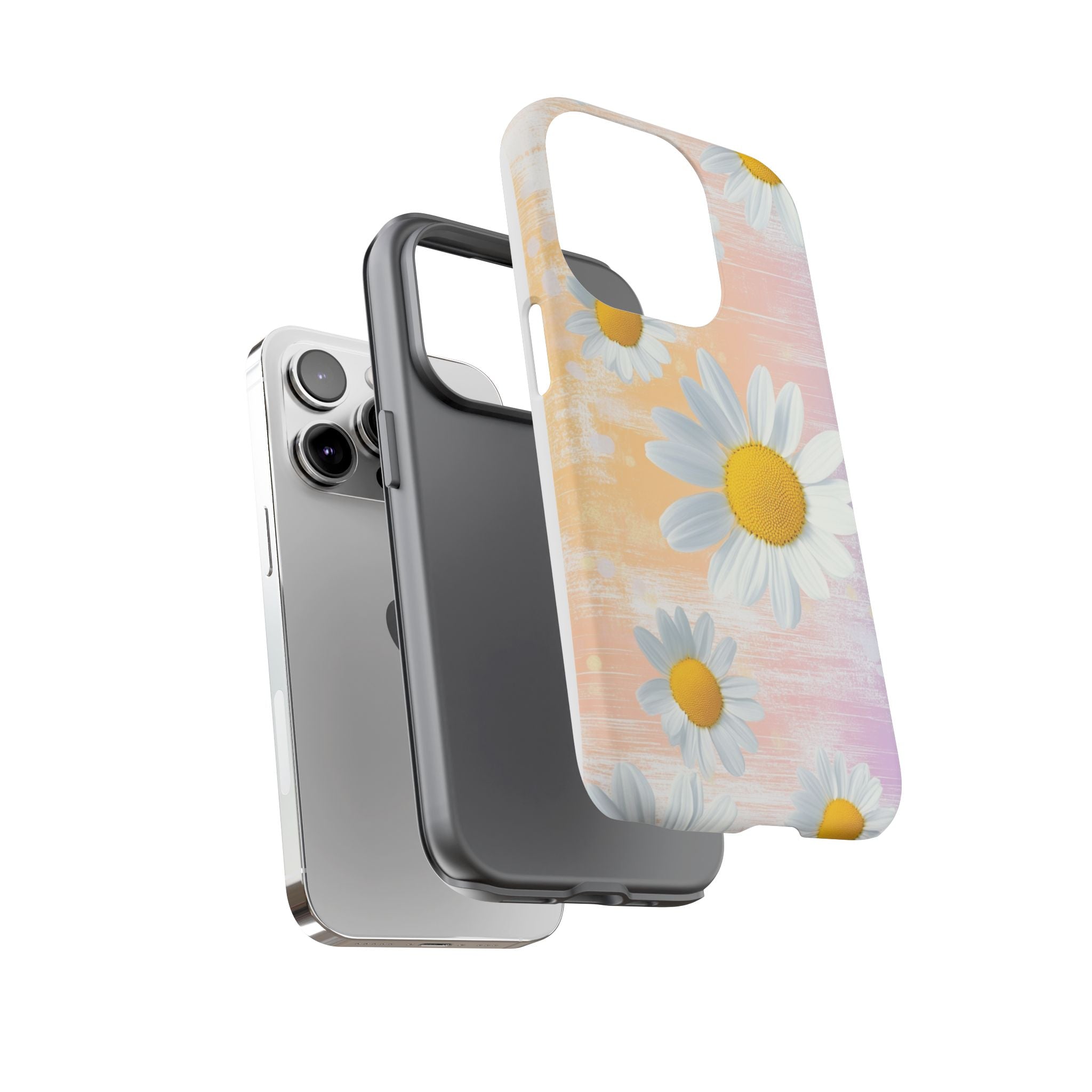 Daisy Phone Case - Floral Tough Case for Nature Lovers