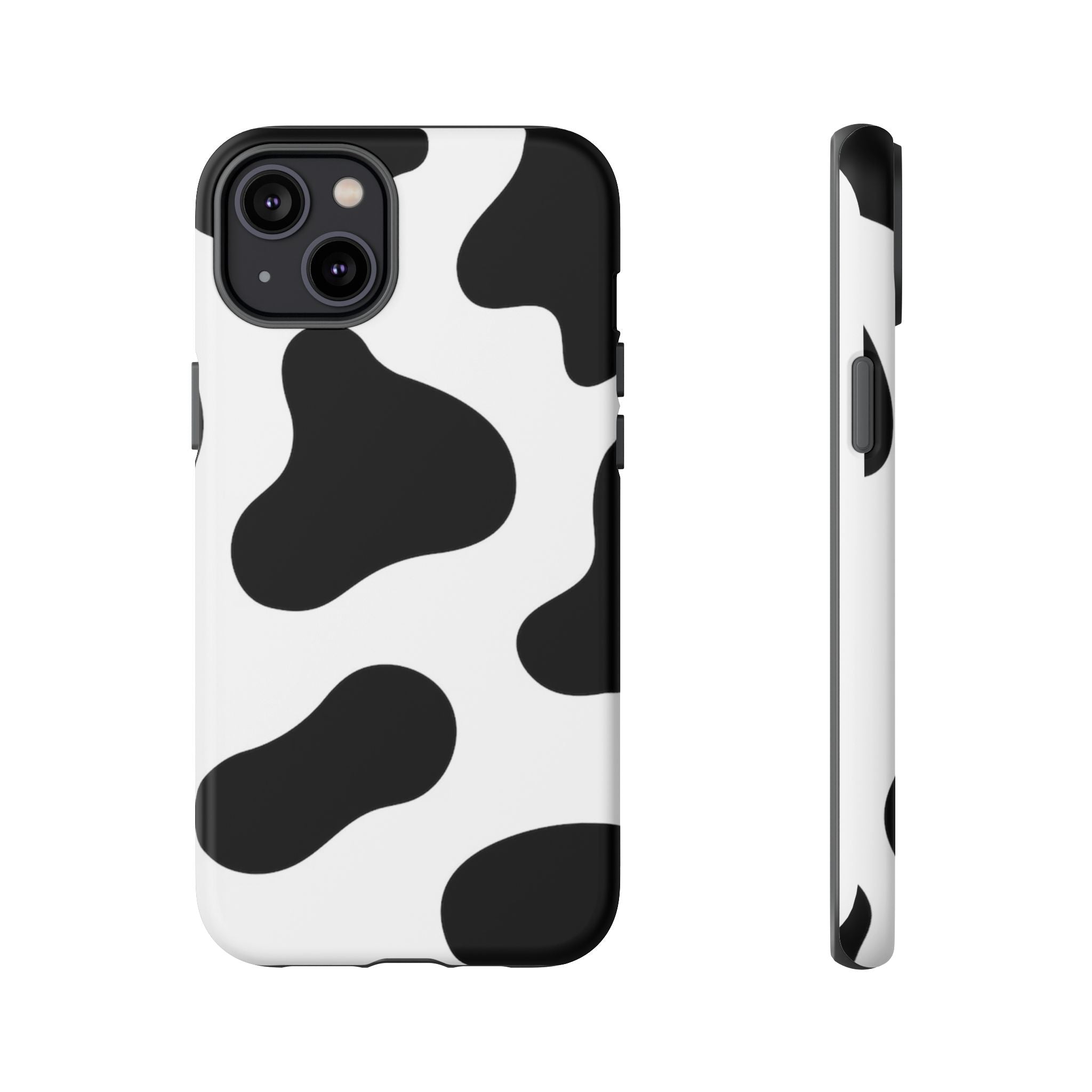 Black and White Cow Print Phone Case, Cute Tough Cases, Animal Print Case, Stylish Smartphone Accessories, Cow Lover Gift