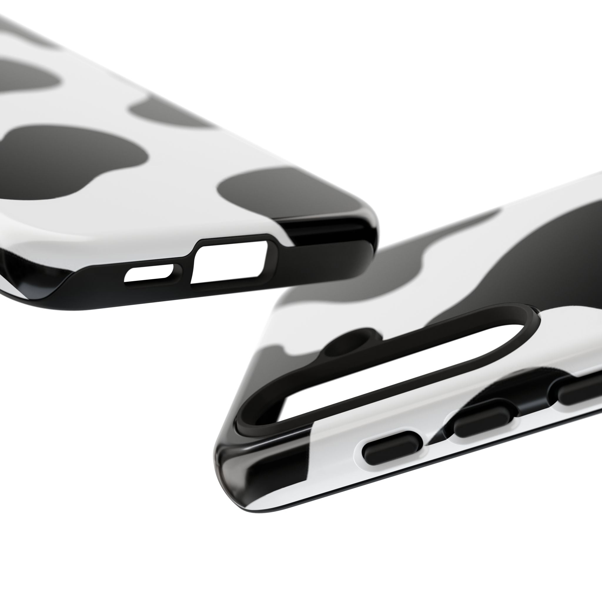 Black and White Cow Print Phone Case, Cute Tough Cases, Animal Print Case, Stylish Smartphone Accessories, Cow Lover Gift