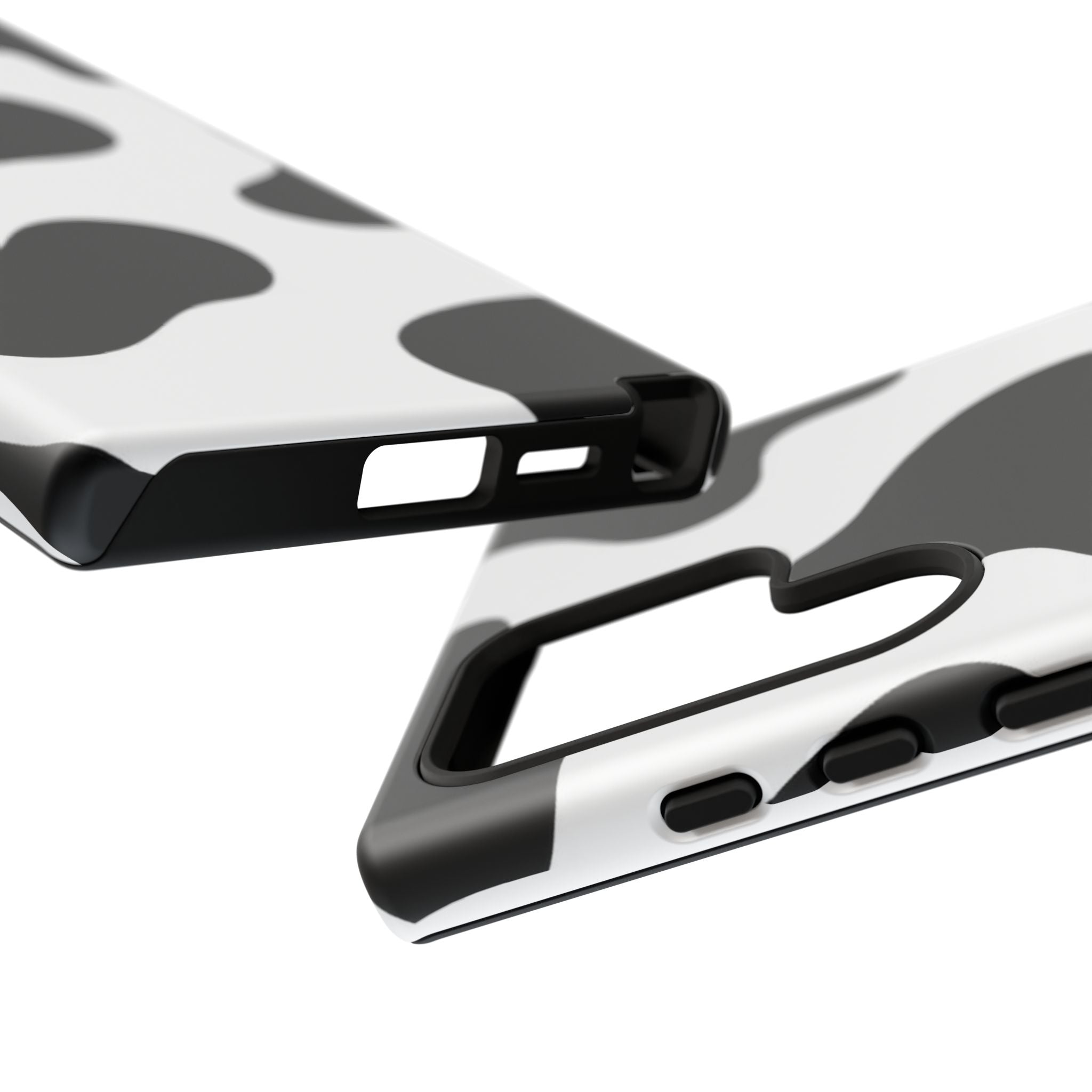 Black and White Cow Print Phone Case, Cute Tough Cases, Animal Print Case, Stylish Smartphone Accessories, Cow Lover Gift