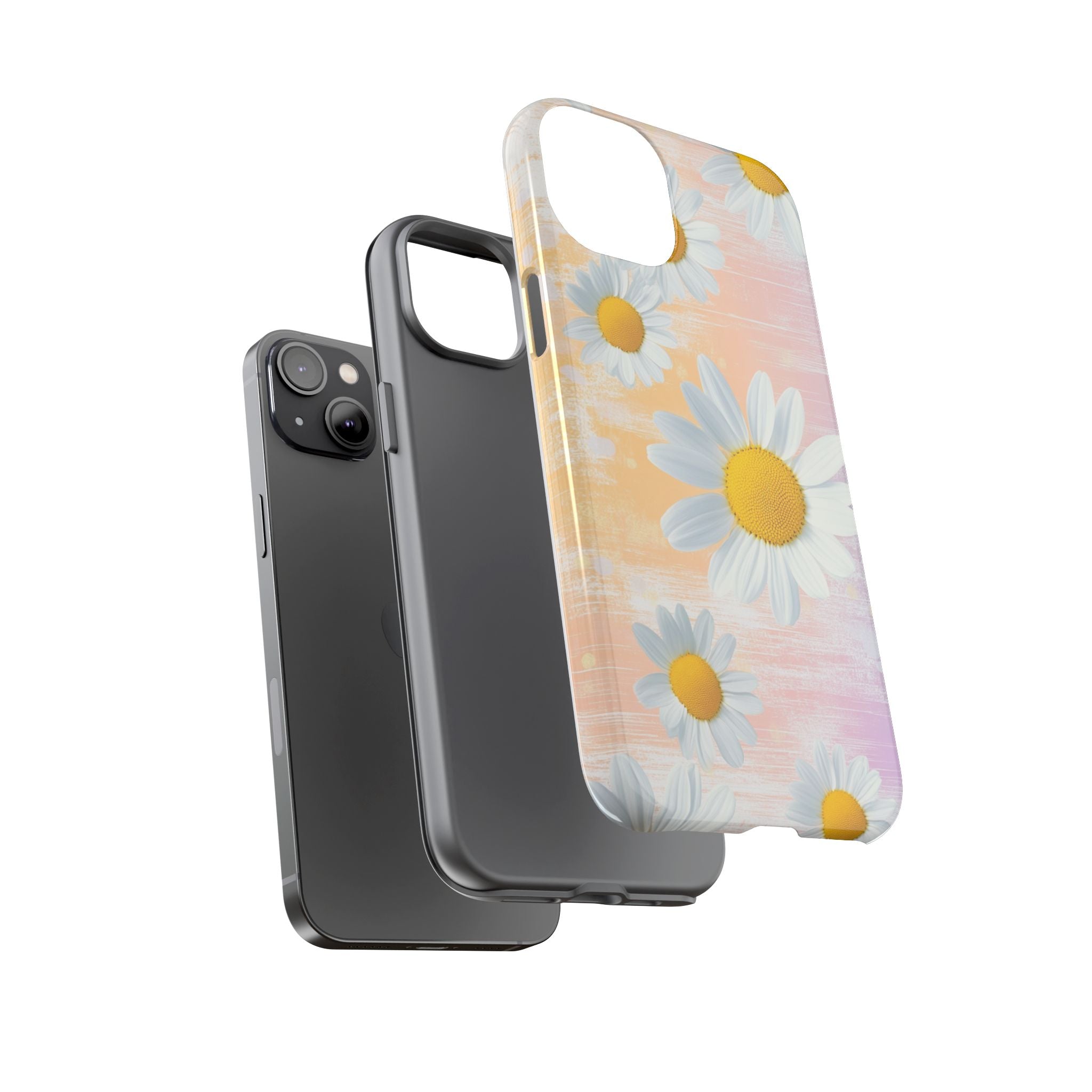 Daisy Phone Case - Floral Tough Case for Nature Lovers