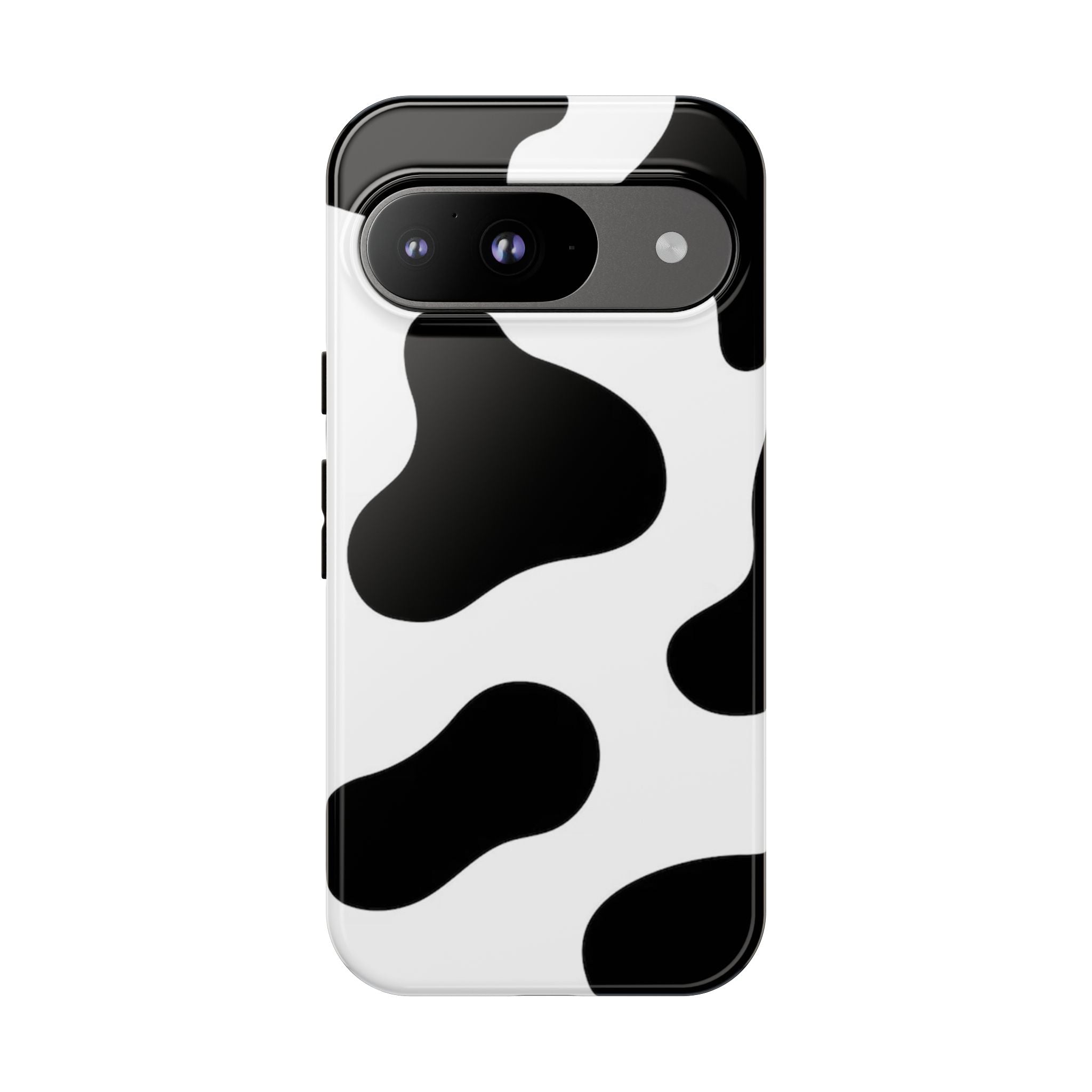 Black and White Cow Print Phone Case, Cute Tough Cases, Animal Print Case, Stylish Smartphone Accessories, Cow Lover Gift