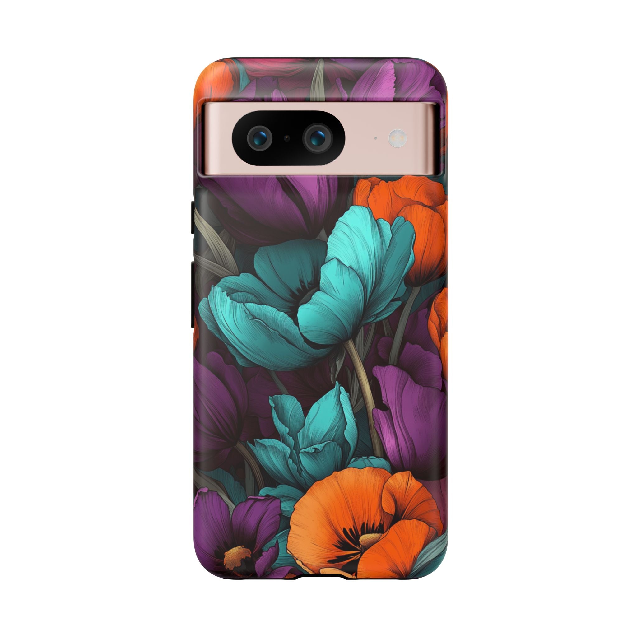 Floral Phone Case - Vibrant Flower Tough Case