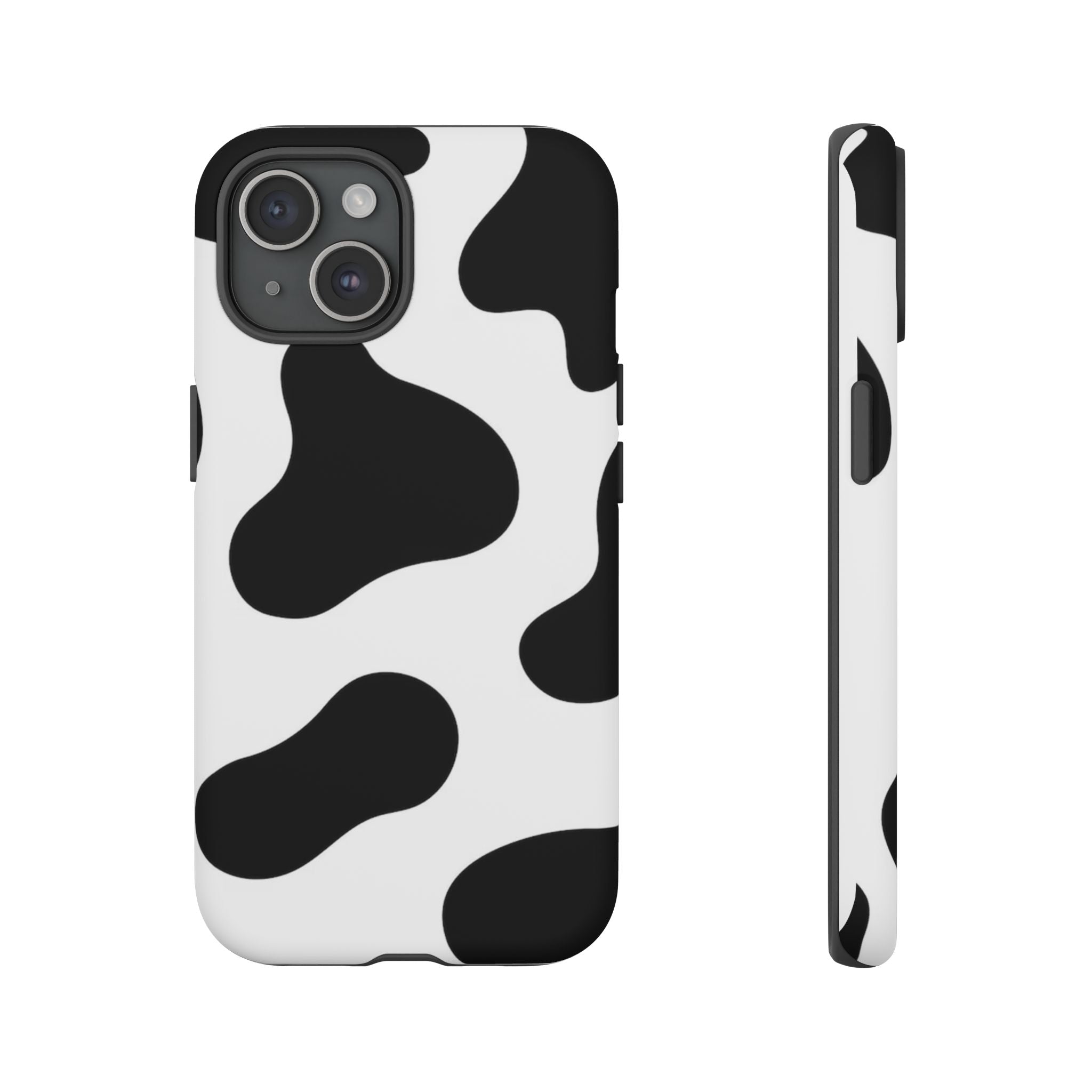 Black and White Cow Print Phone Case, Cute Tough Cases, Animal Print Case, Stylish Smartphone Accessories, Cow Lover Gift