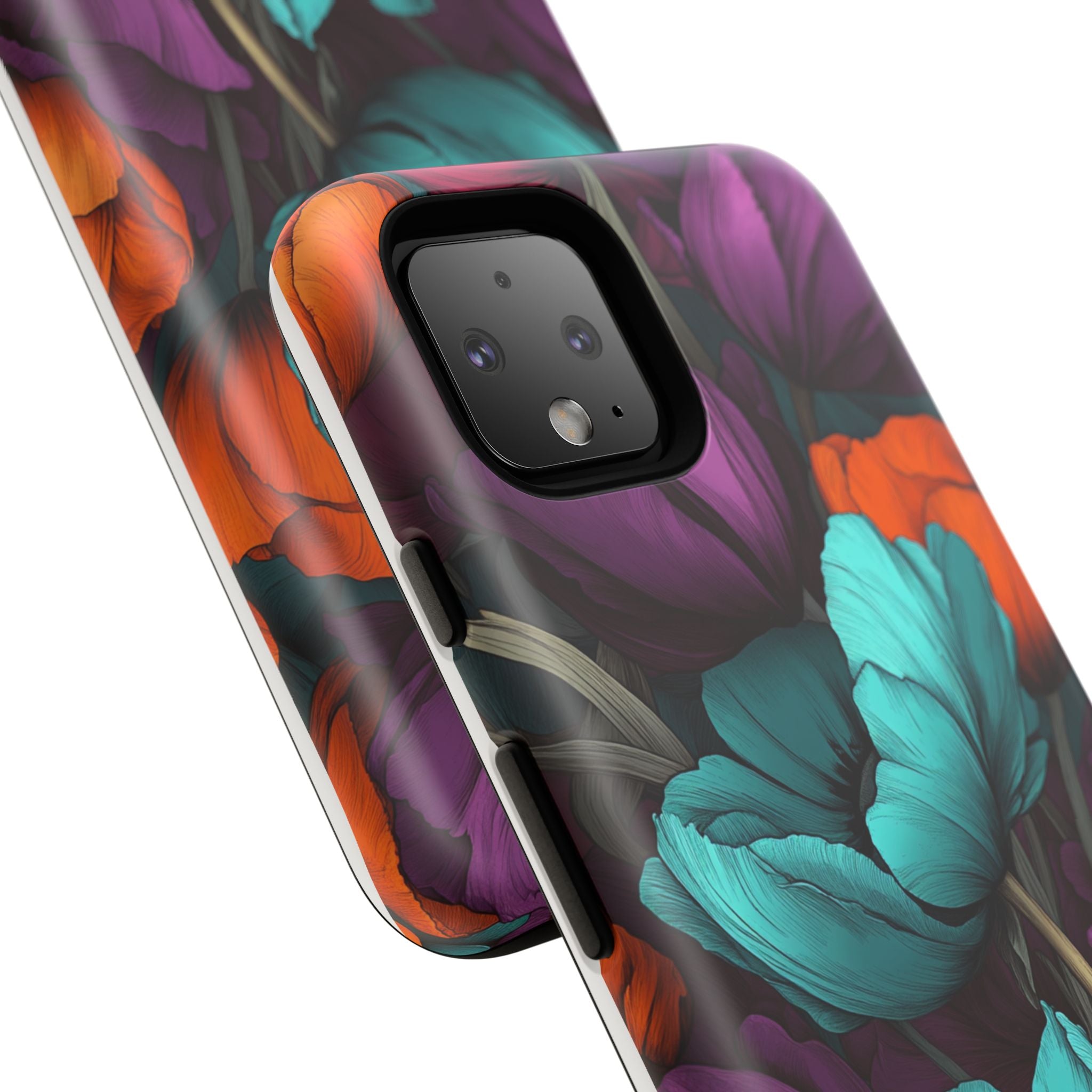 Floral Phone Case - Vibrant Flower Tough Case