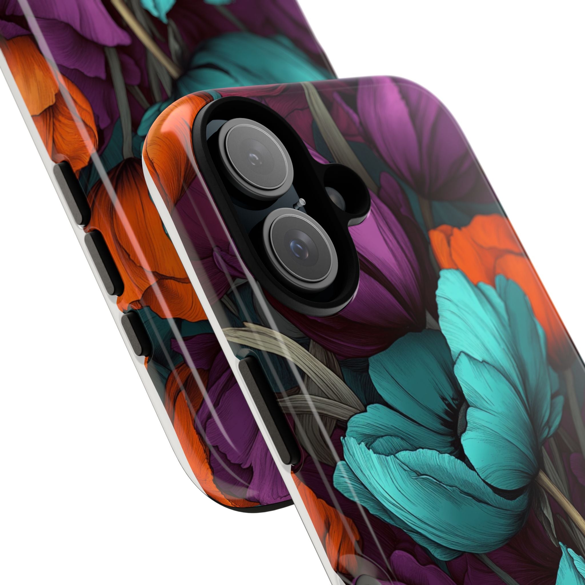Floral Phone Case - Vibrant Flower Tough Case