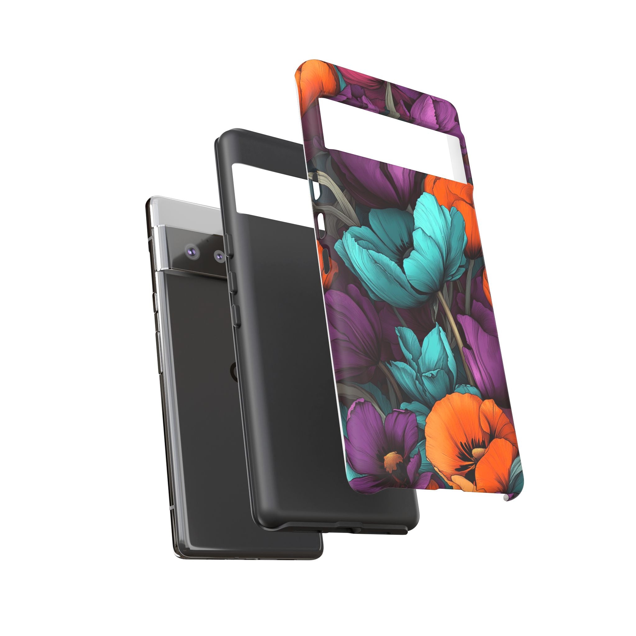 Floral Phone Case - Vibrant Flower Tough Case