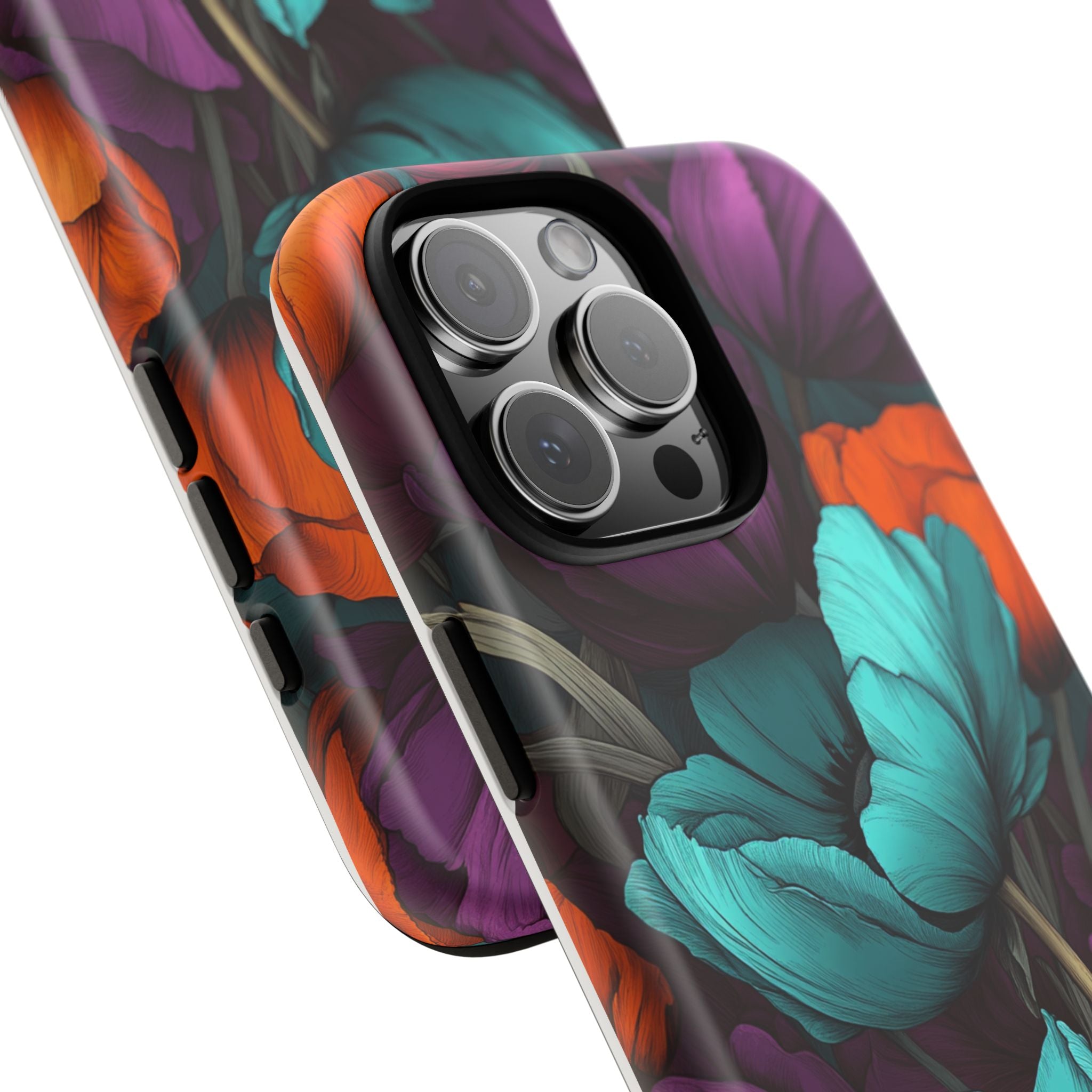 Floral Phone Case - Vibrant Flower Tough Case