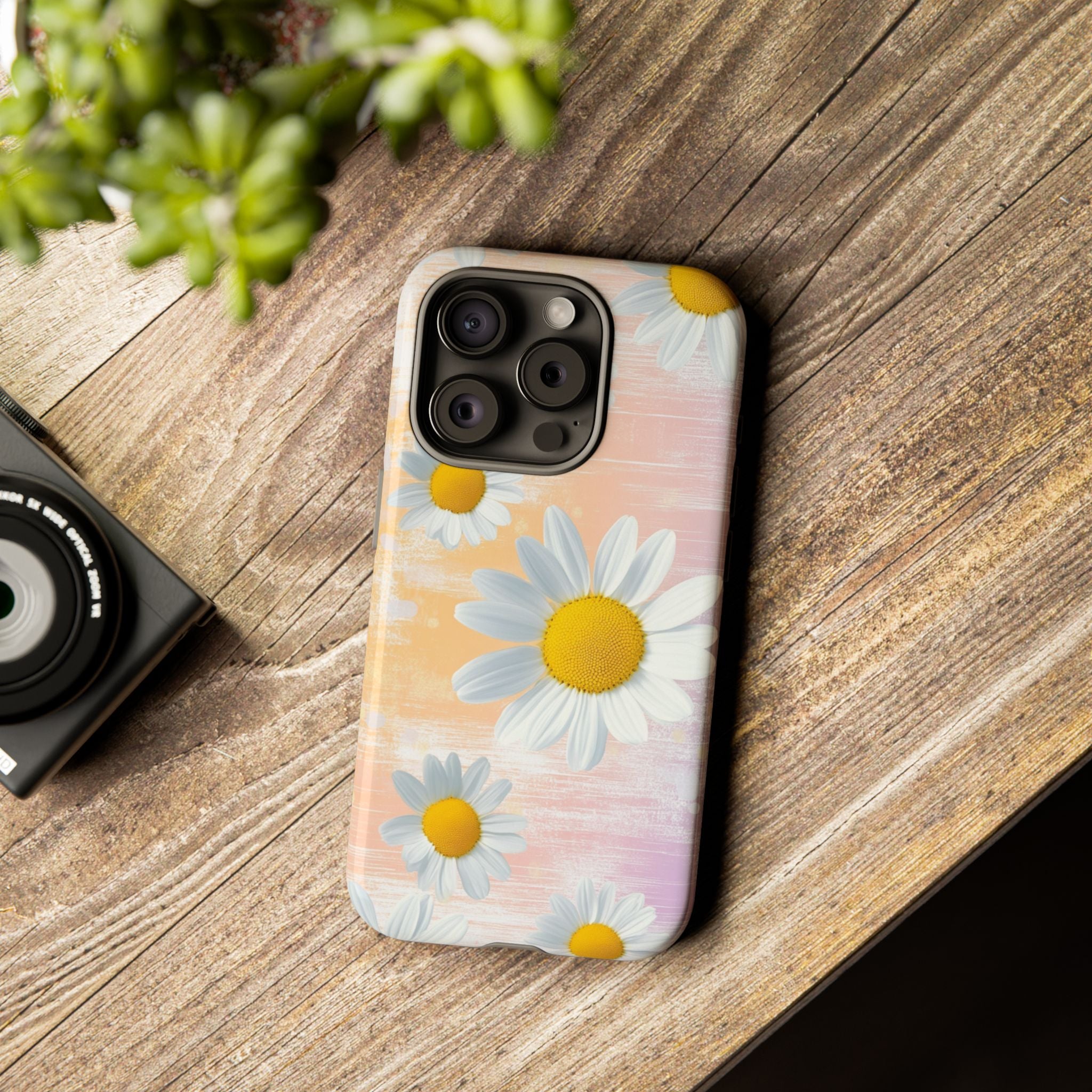 Daisy Phone Case - Floral Tough Case for Nature Lovers