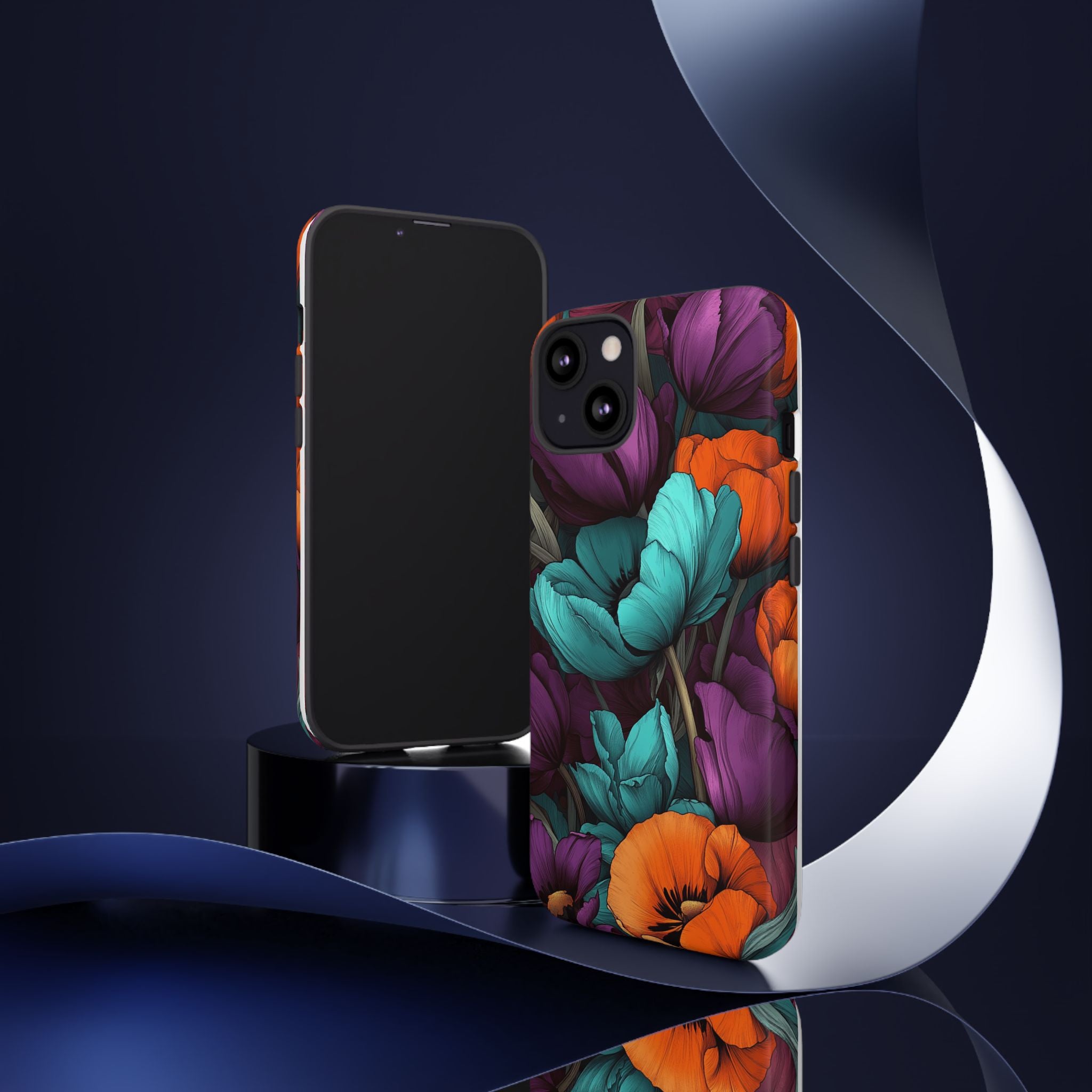 Floral Phone Case - Vibrant Flower Tough Case